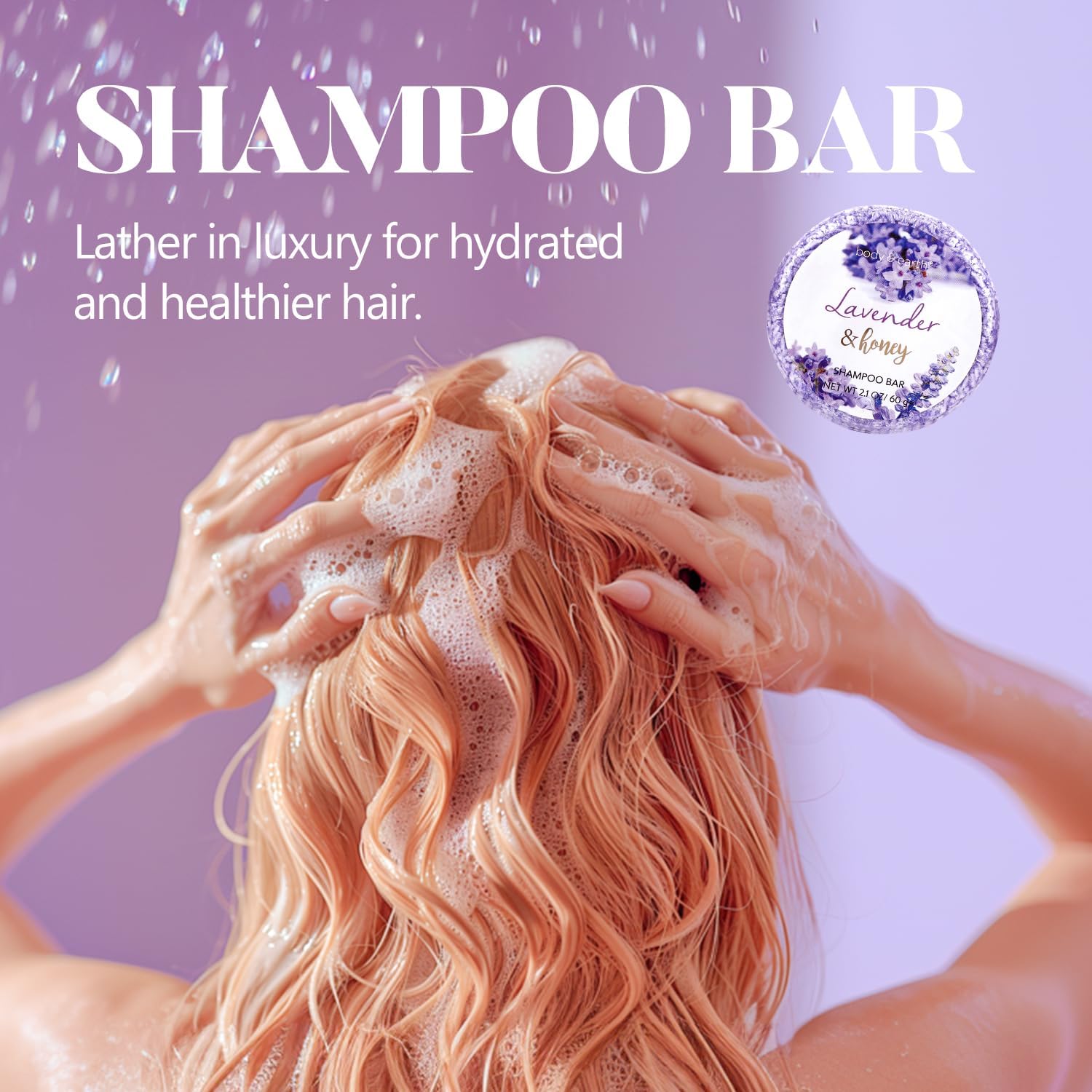 Thumbnail 6 de BODY & EARTH 2019-AMABE-3-1 Bath and Body Gift Set, 8-Piece Lavender & Honey Spa Kit