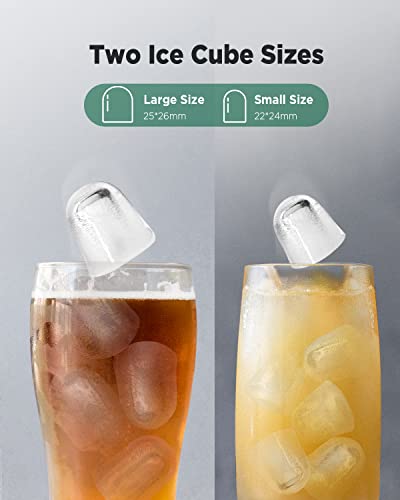 Detalle de Silonn Ice Maker Countertop: Portable 9-Bullet Ice Cubes in 6 Minutes