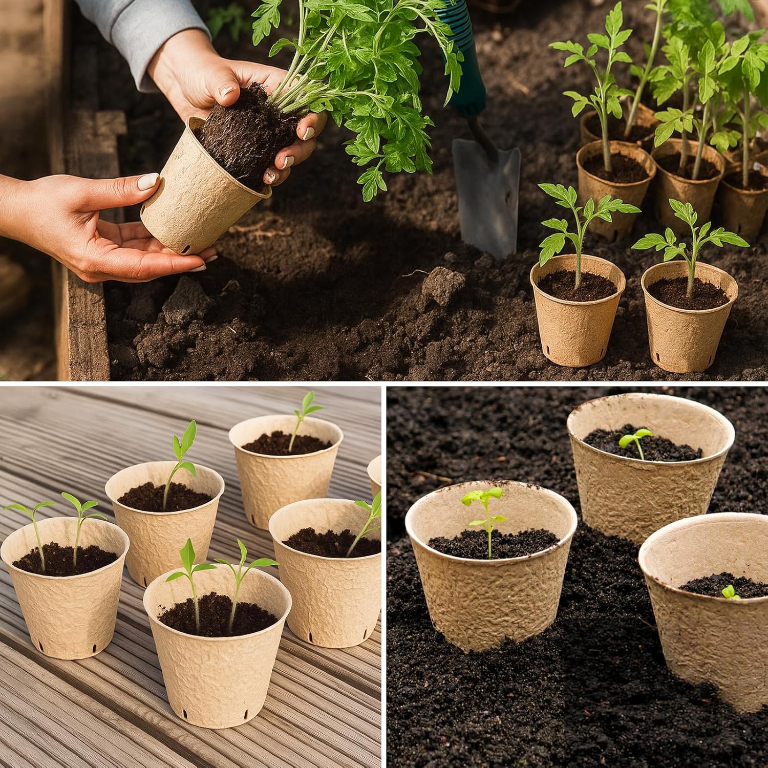 Thumbnail 6 de Bluepro 30-Pack 4-Inch Clear Nursery Pots with Humidity Dome for Seed Starting