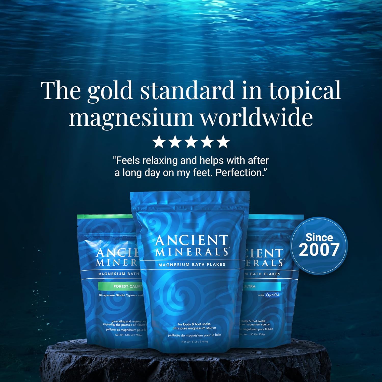 Thumbnail 5 de Ancient Minerals Magnesium Bath Flakes (Zechstein Magnesium Chloride) for Soaks & Refill, 16 lb
