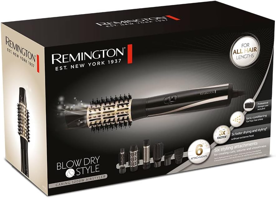 Thumbnail 4 de Remington Spazzola ad Aria Calda AS7700 con 6 accessori: potenza 1200 W, styling versatile