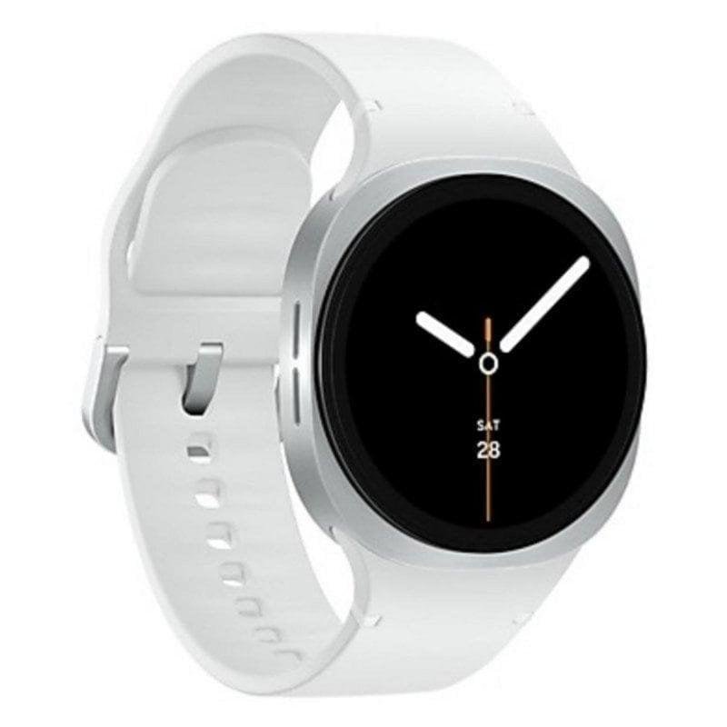 Detalle 2 de Samsung Galaxy Watch8 GPS 40 mm AMOLED, Blanco/Plata – Versión Internacional