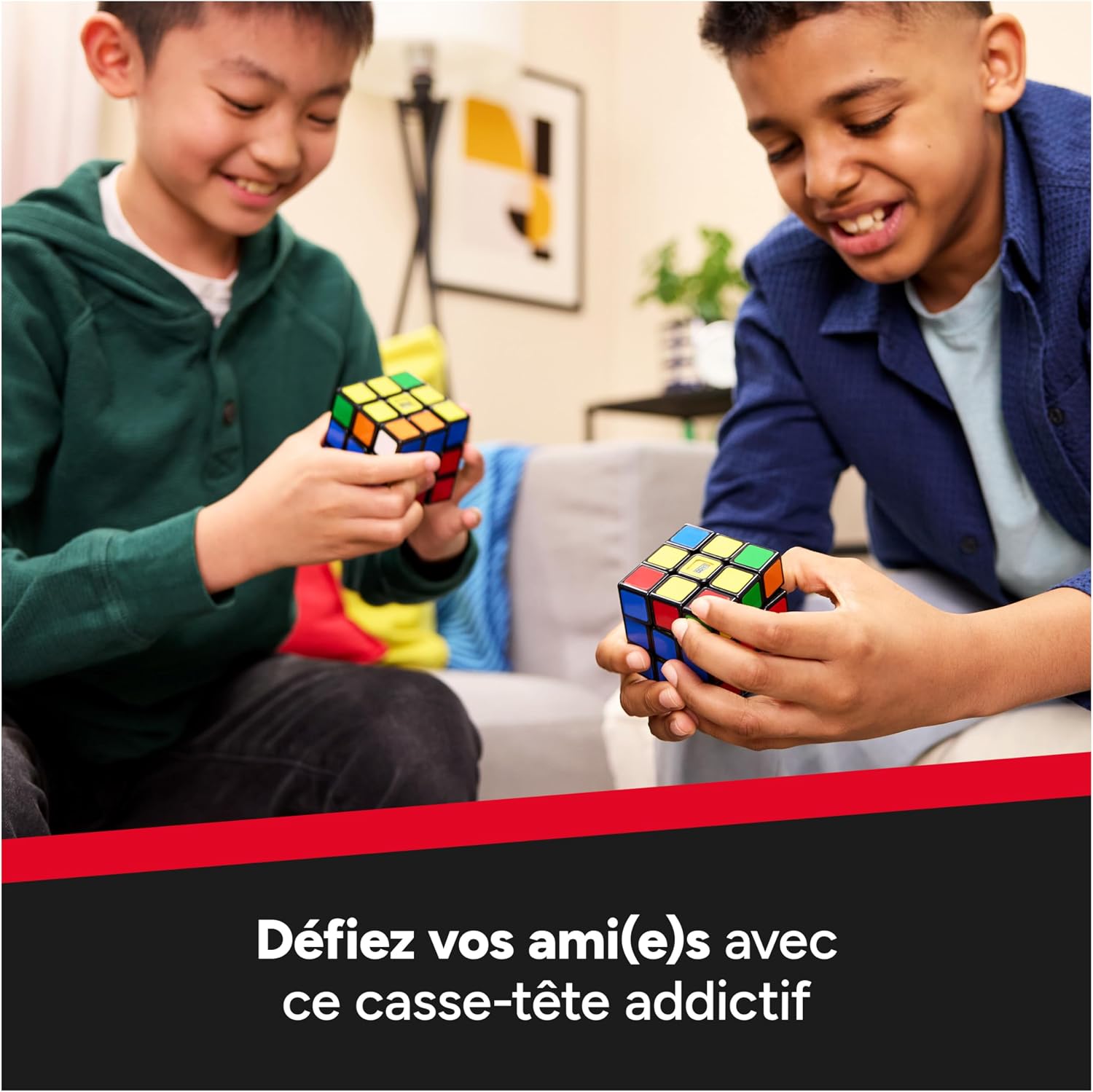 Detalle de Rubik’s Cube Chrono 3x3 : chronomètre intégré pour s’entraîner et progresser en vitesse