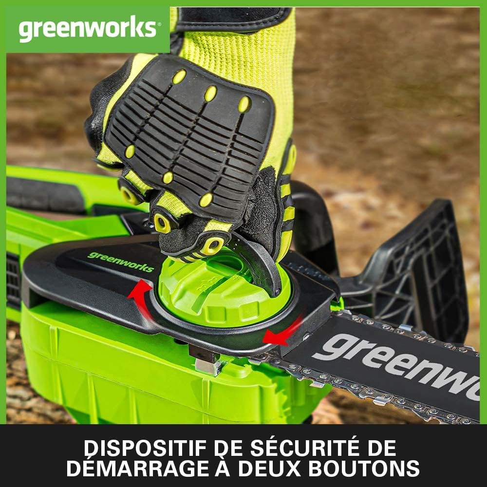 Detalle de Greenworks G40CS30II Tronçonneuse 30 cm