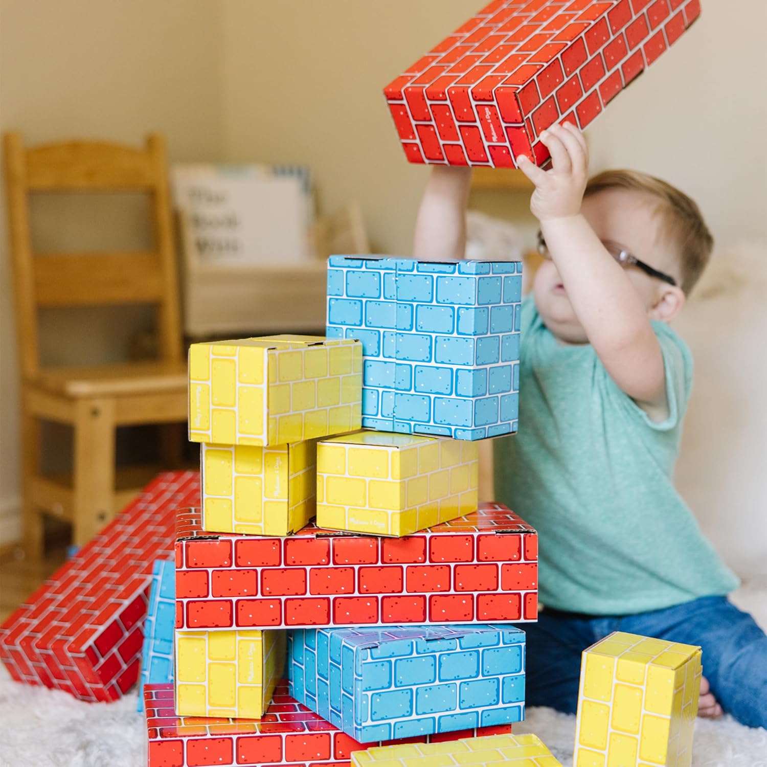 Detalle 2 de Melissa & Doug Jumbo Cardboard Blocks 40