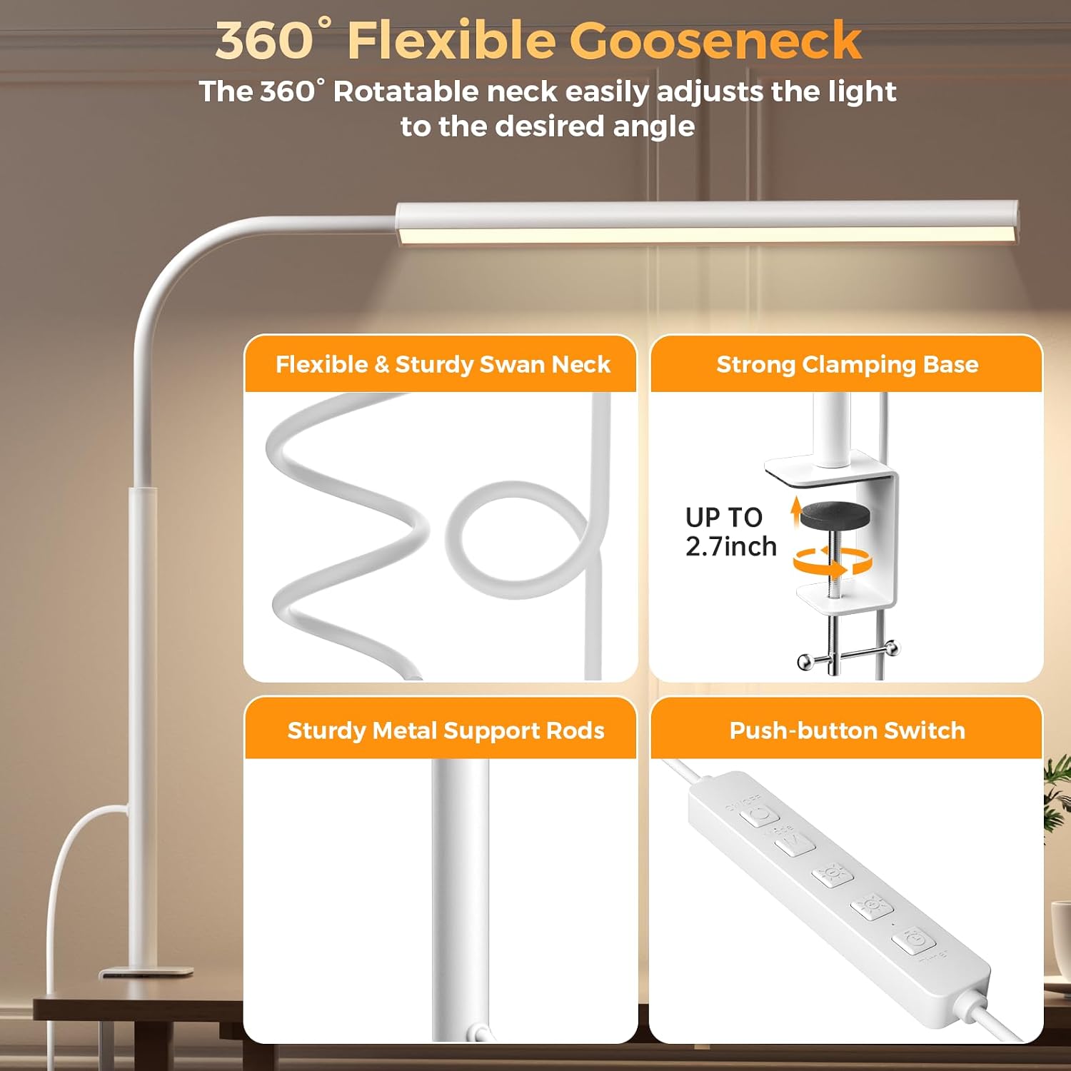 Thumbnail 4 de LED Desk Lamp 12W — 5 modes, 11 levels