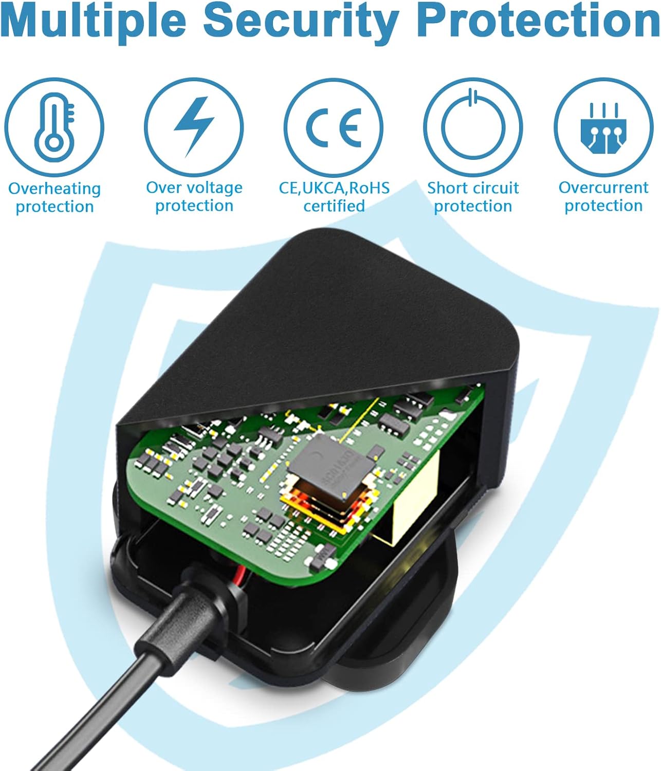 Thumbnail 5 de Etopgo 5V 2A Universal AC to DC Power Supply (with 7 DC connectors) for LED strips, TV boxes and more