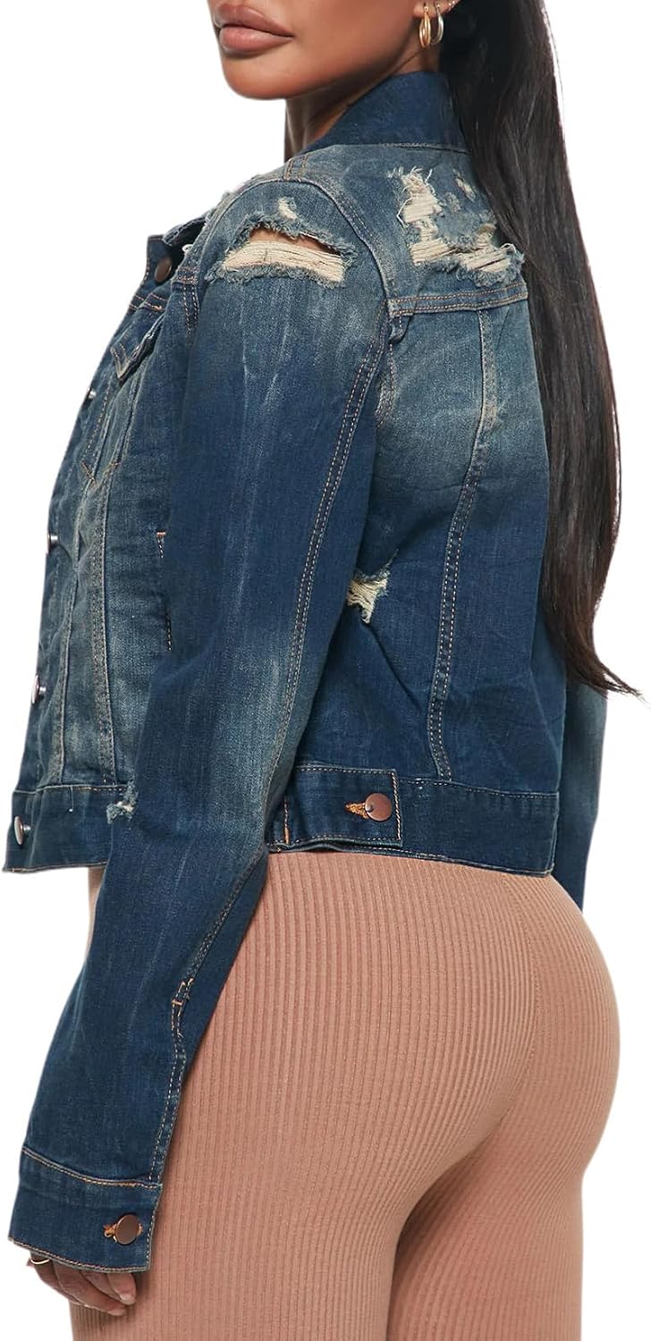 Detalle 2 de BessCops Women's Denim Jacket