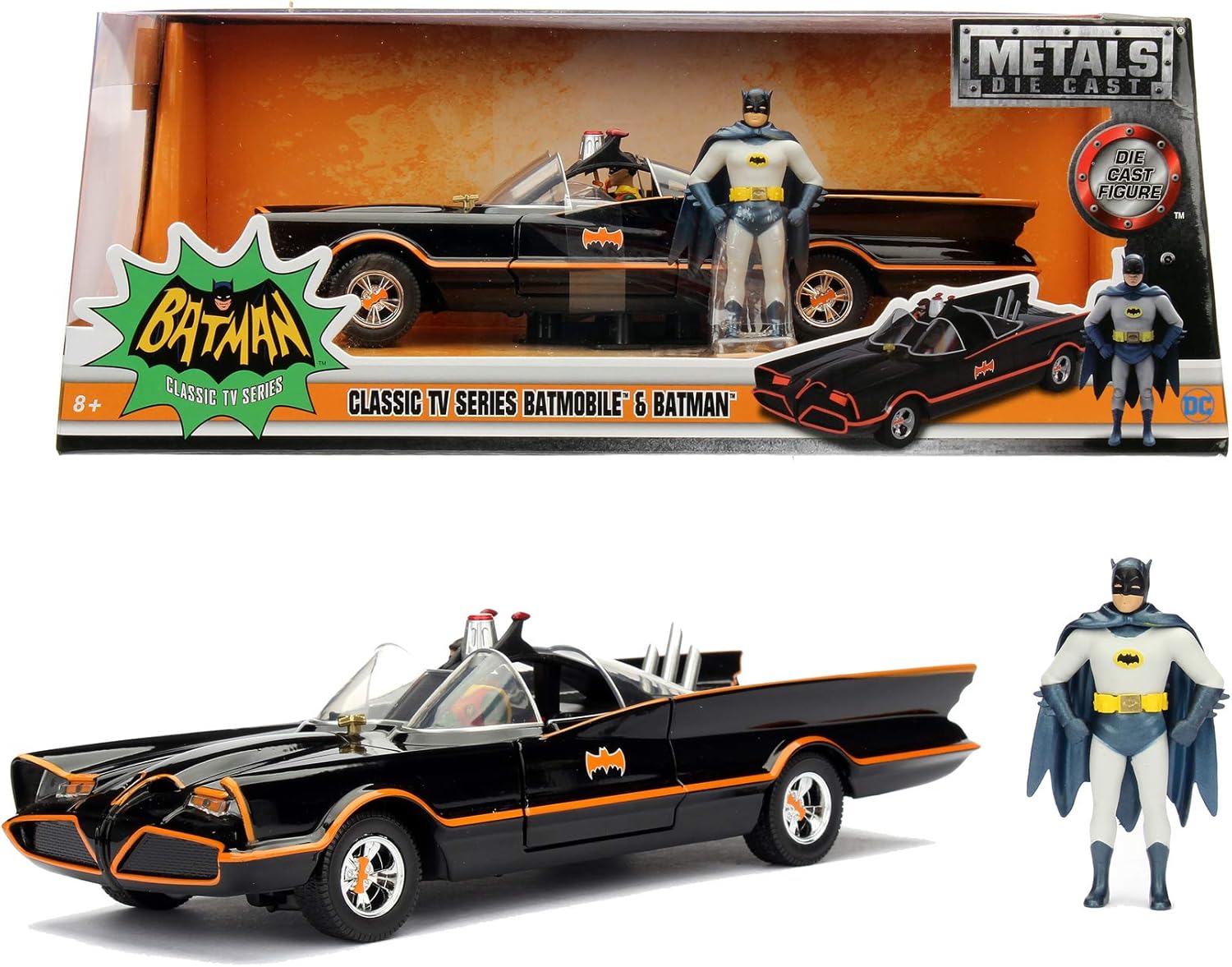 Thumbnail 6 de Jada Toys 253215001 Batman 1966 Classic Batmobil (Die-Cast) – Spielzeugauto mit öffnenden Türen