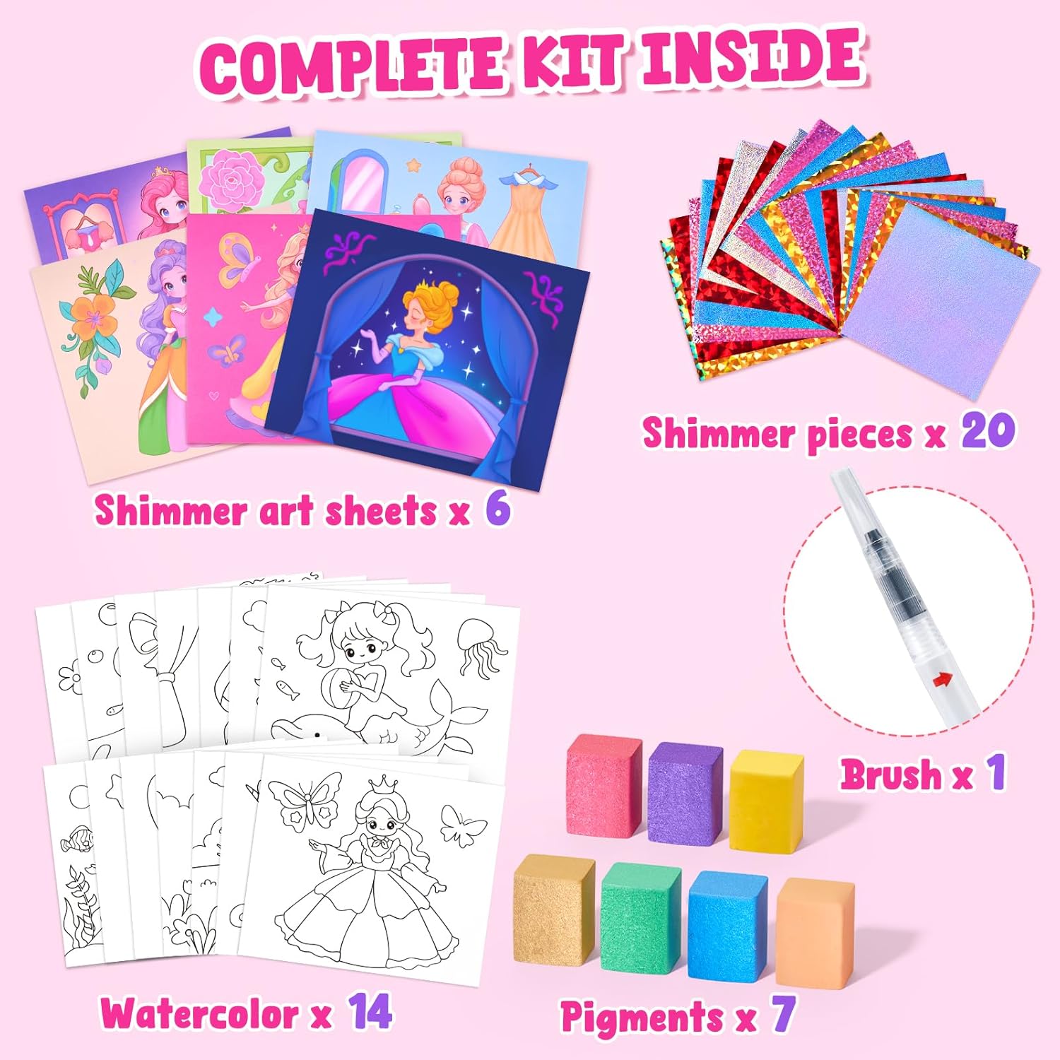 Thumbnail 4 de JoyCat Paint with Water Princess Activity Book 🎨