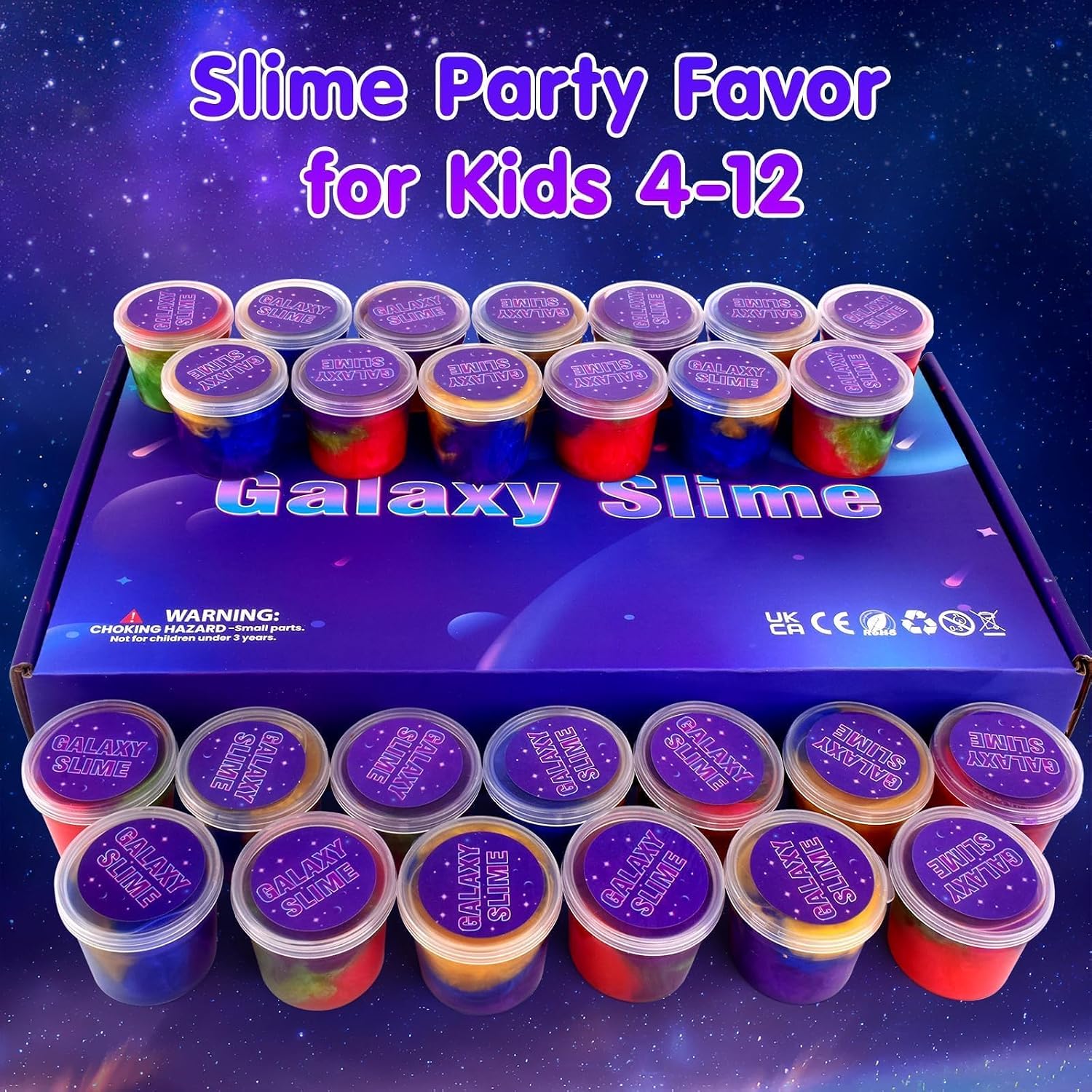 Thumbnail 5 de Galaxy Slime 28-pack colourful Christmas slime for kids