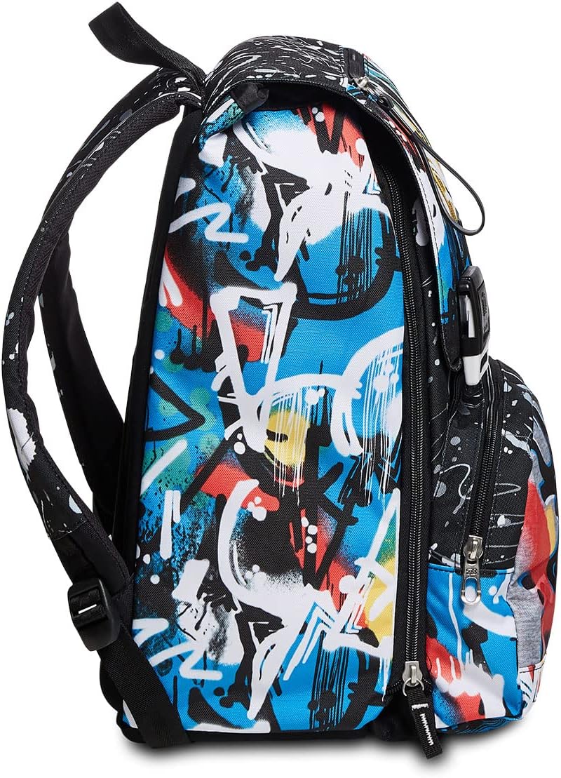 Detalle de Seven Zaino Scuola Estensibile a doppio scomparto Nero/Navybush Boy (28 lt)
