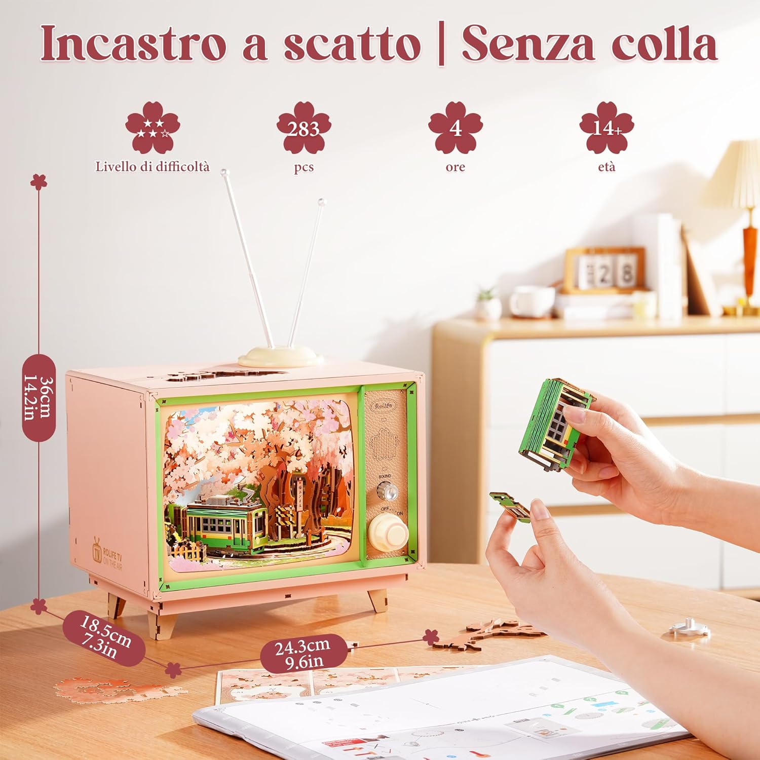 Thumbnail 1 de Rolife Puzzle 3D Sakura Tram 283 pezzi