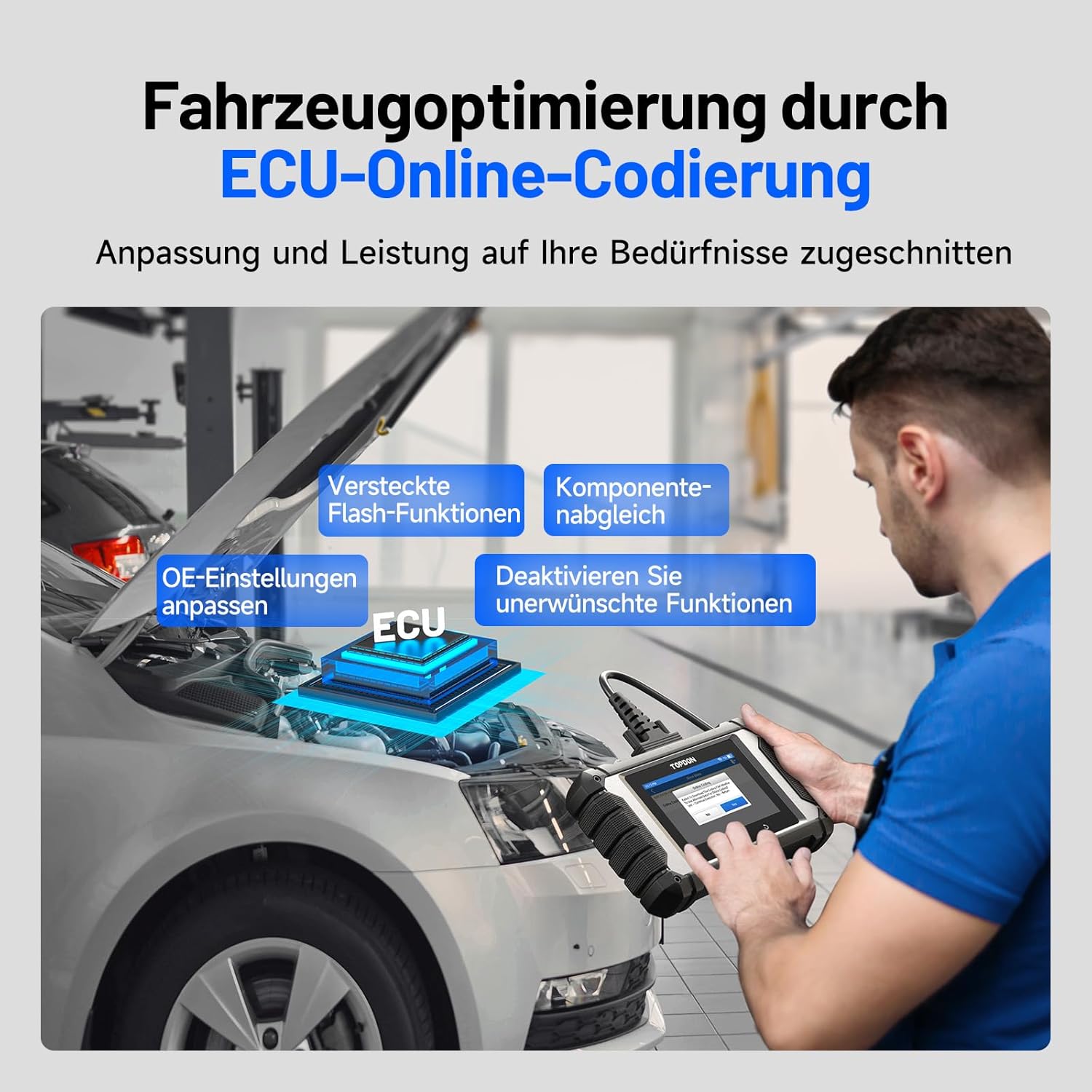 Thumbnail 3 de TOPDON ArtiDiag OBD2 Diagnosegerät 4 Zoll Display