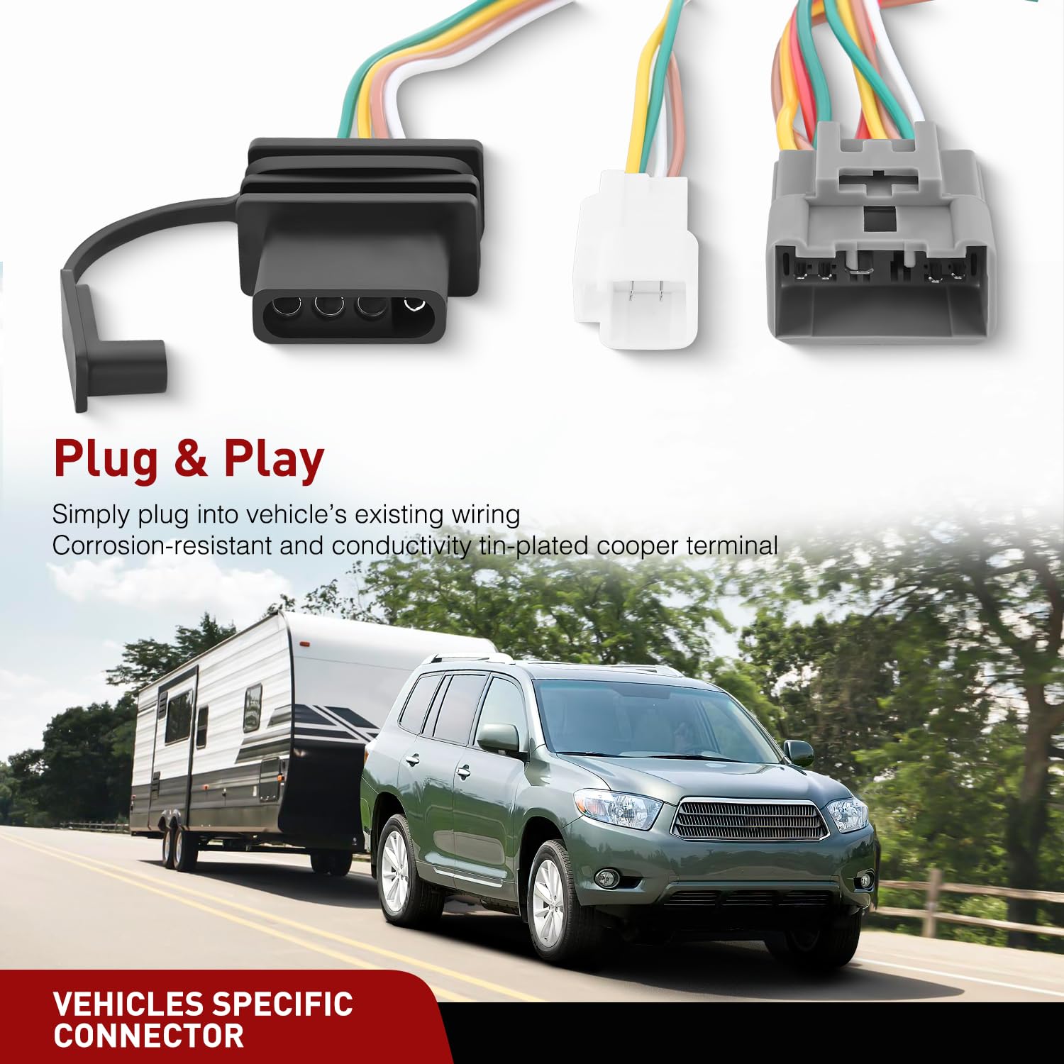 Thumbnail 1 de Nilight 4-Pin Trailer Wiring Harness