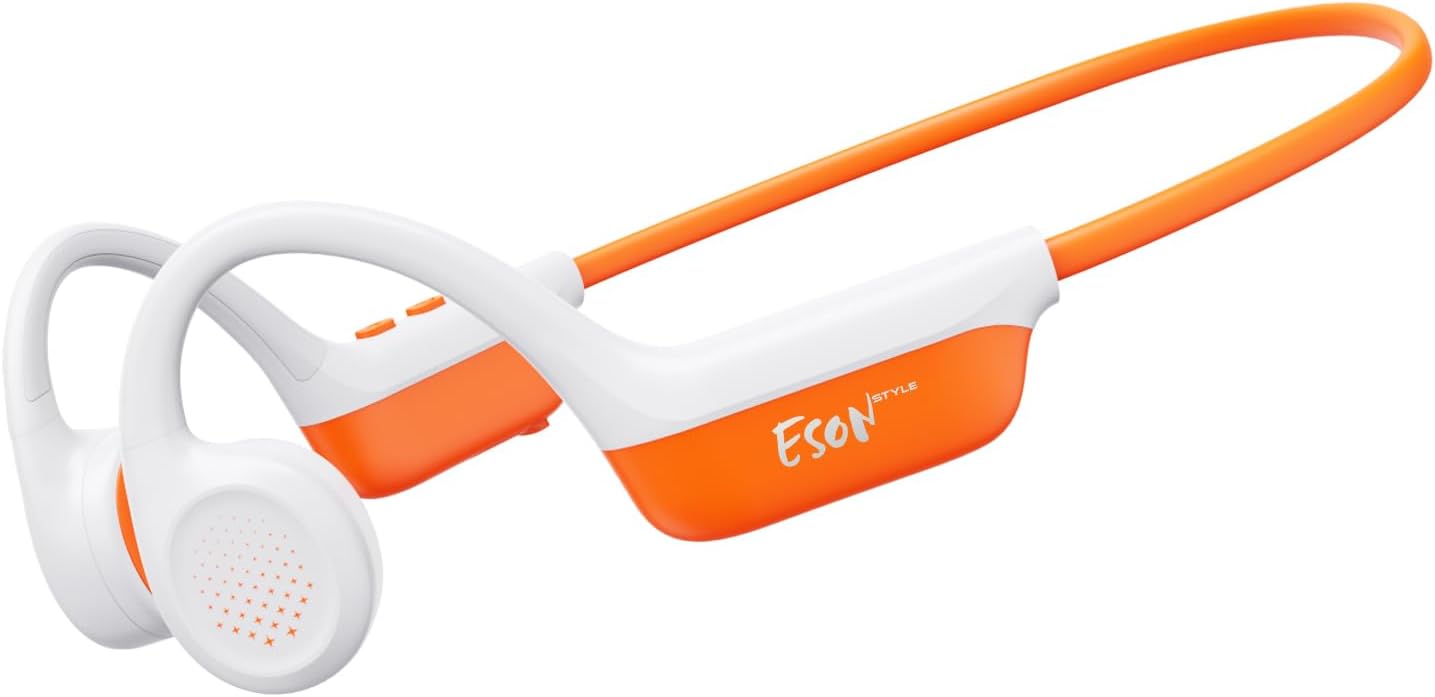 Detalle de esonstyle Knochenleitung-Kopfhörer Bluetooth 6.0, IPX7 – Open-Ear, 10 Std. Akku, wasserdicht