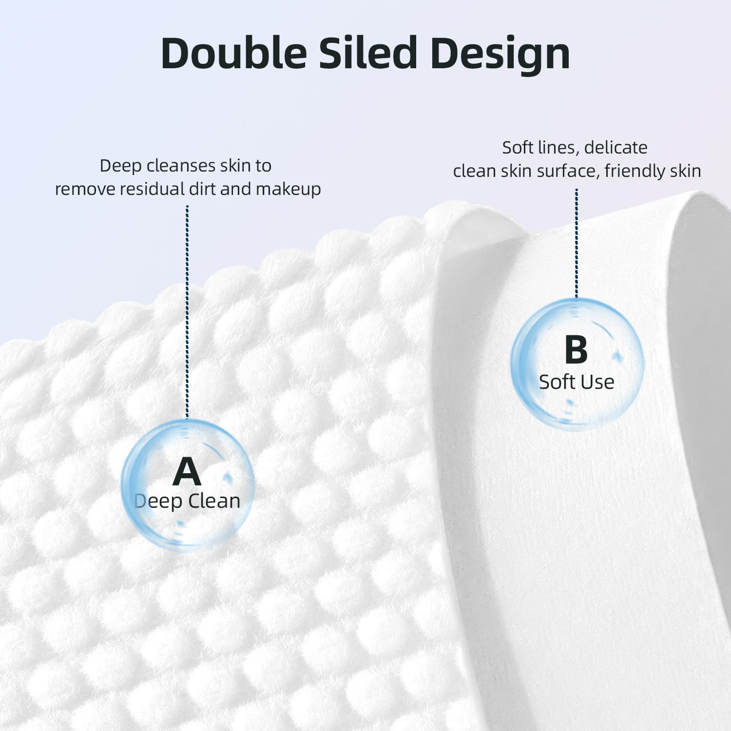 Detalle 2 de Disposable Face Towels XL 50 Count 🧻