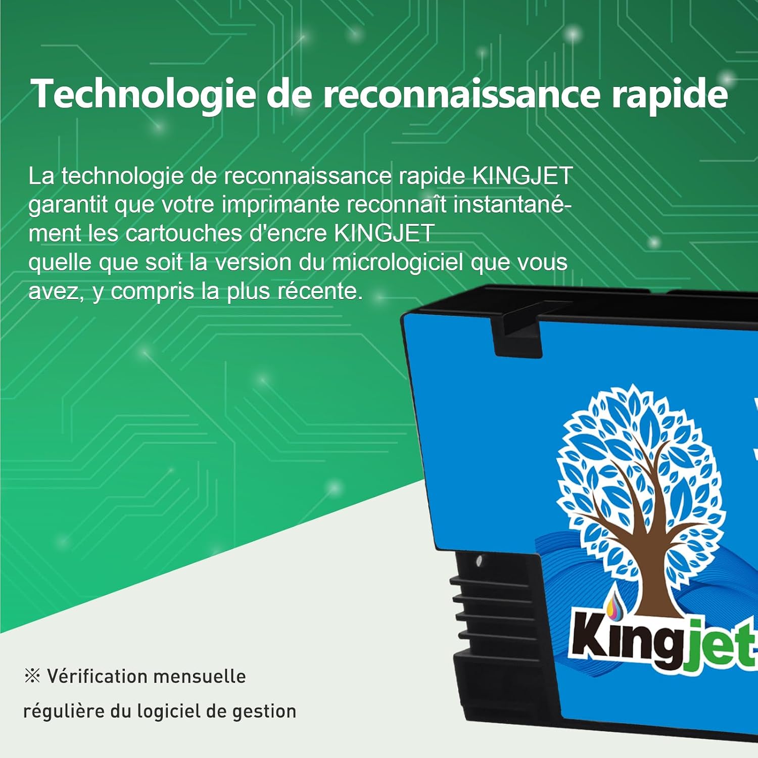 Detalle de KingJet 2500XL : Cartouches d'encre compatibles Canon pour Maxify MB et iB (8-pack)