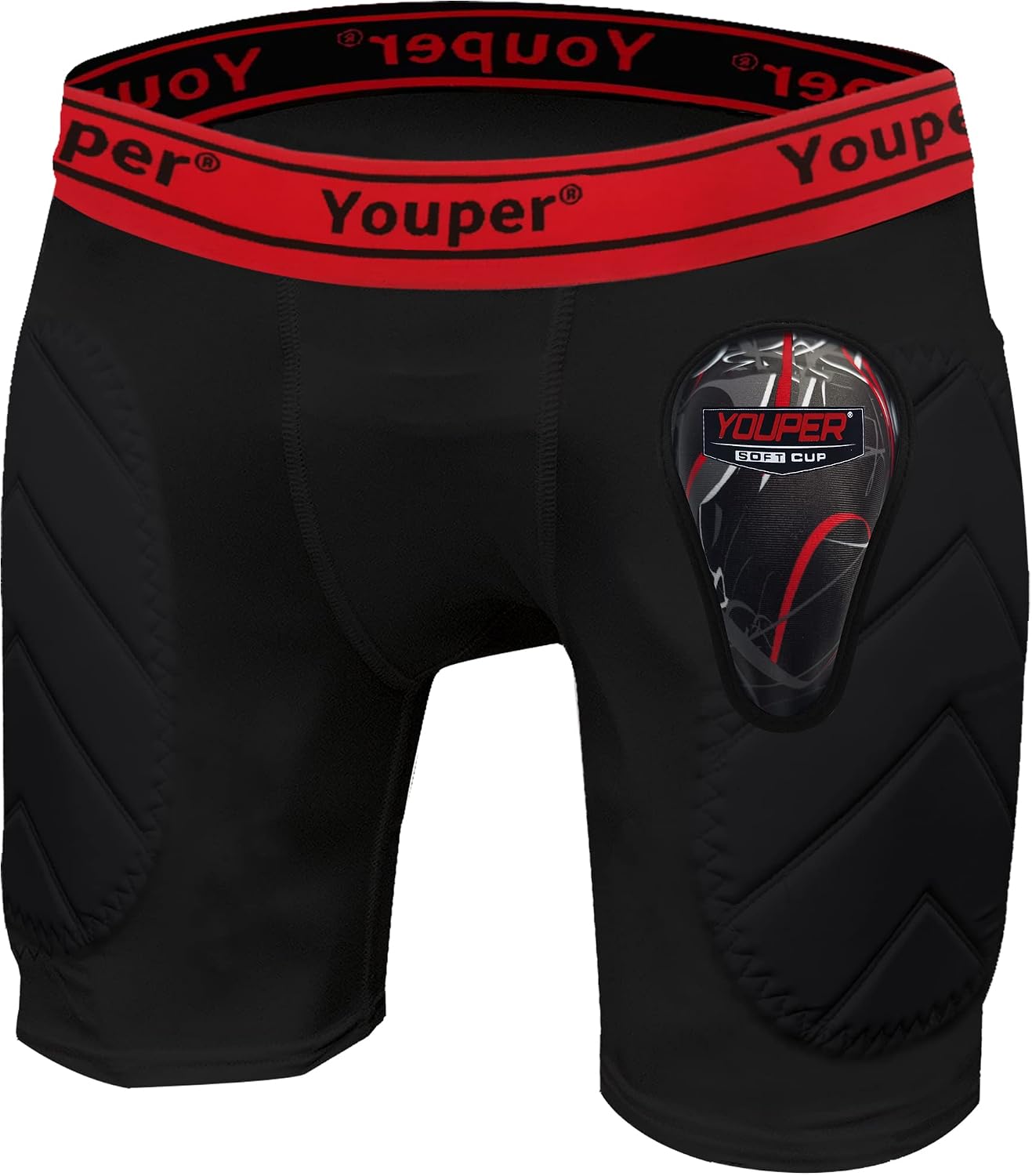 Detalle de Youper Boys Youth Sliding Shorts with Cup