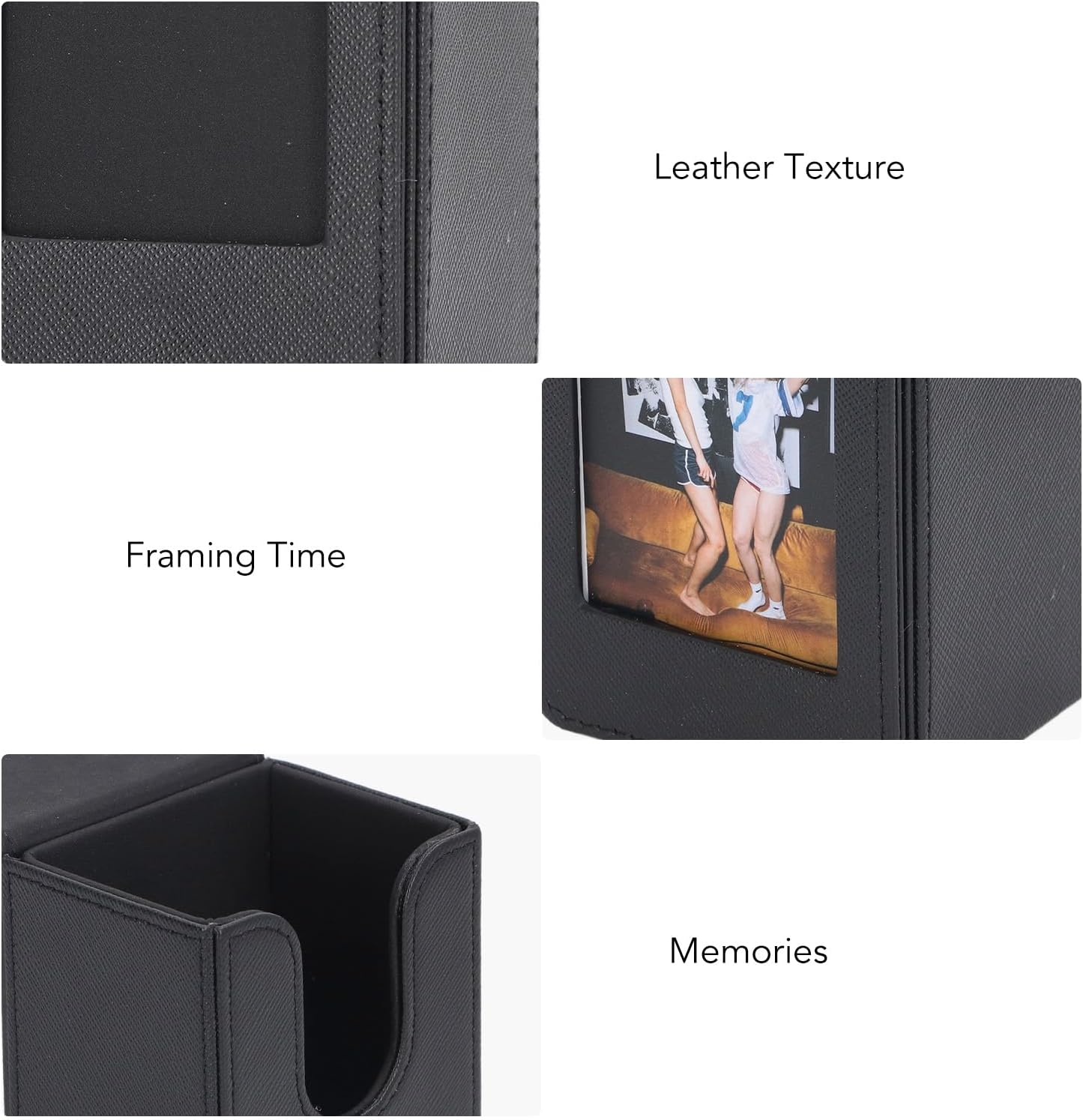 Detalle de Photo Case for Inst-ax Wide Film – PU Leather Photo Storage Box