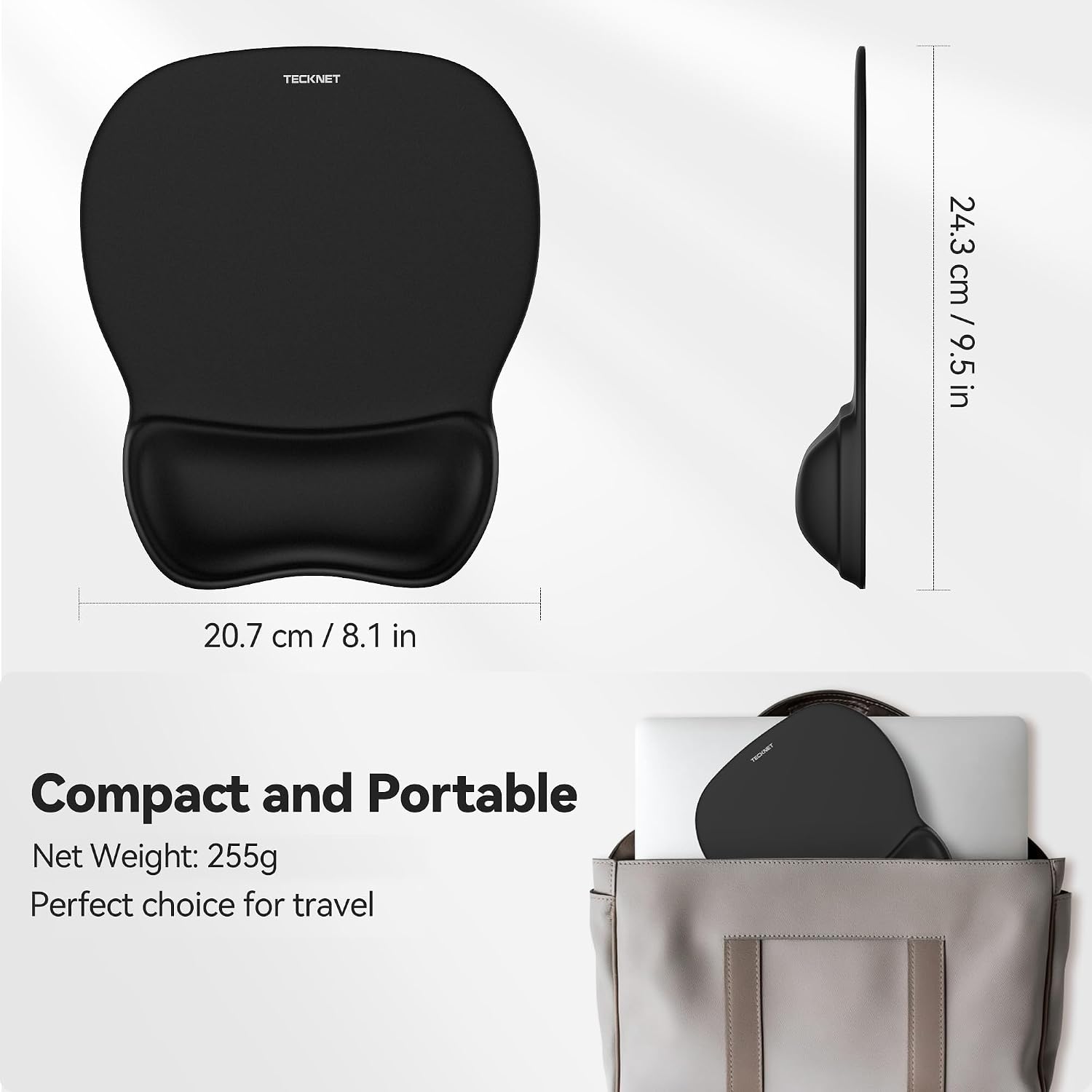 Thumbnail 5 de TECKNET Gel ergonomic mouse pad with wrist rest 🖱