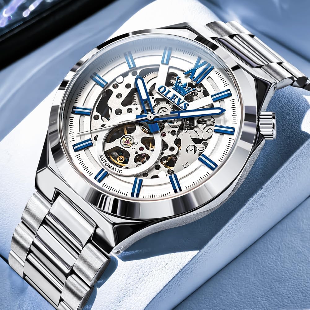 Detalle 2 de OLEVS Herrenuhr Automatik Skelettuhr