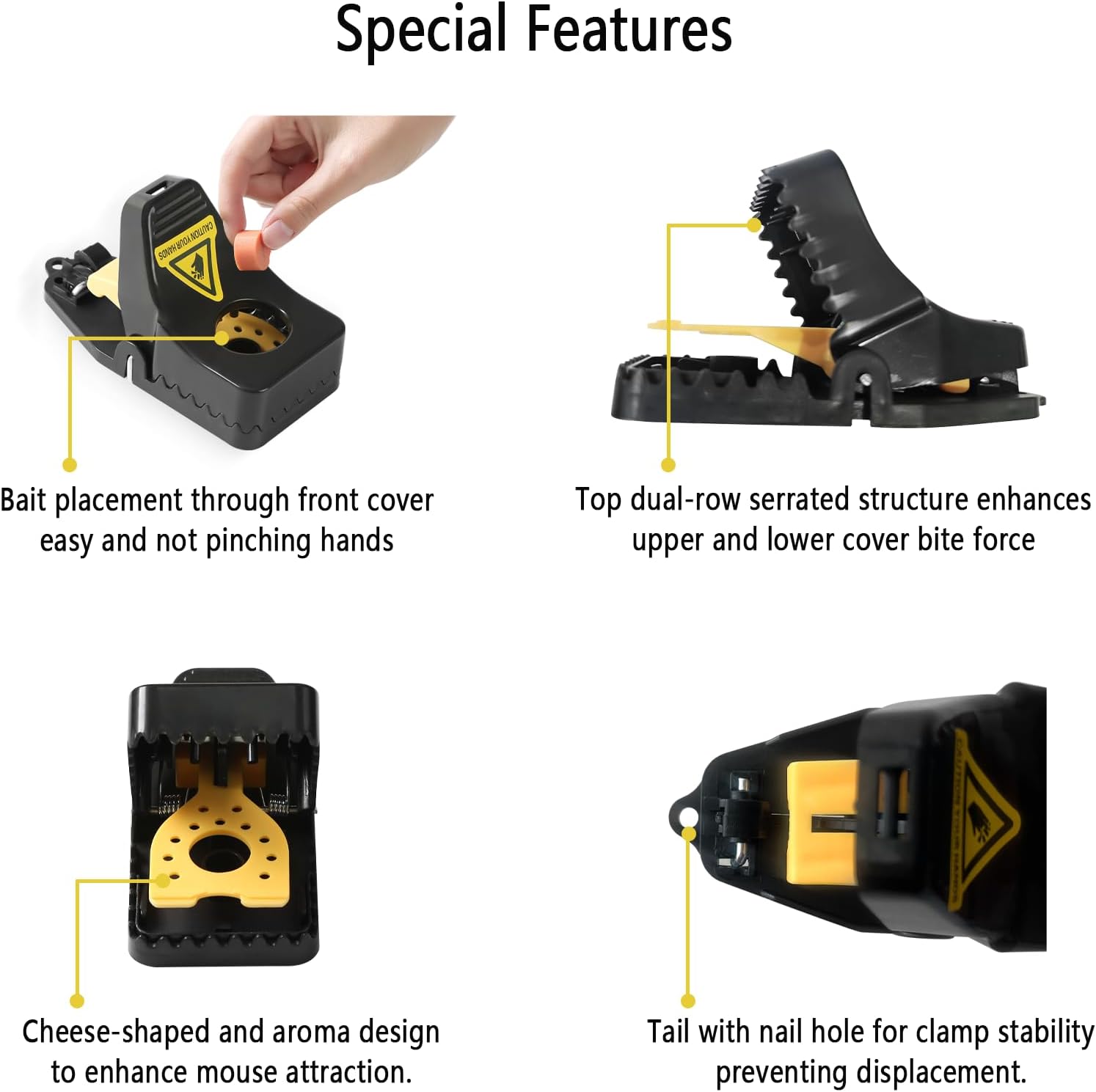 Detalle 2 de RnCop Reusable Mouse Trap 6 Pack 🐭