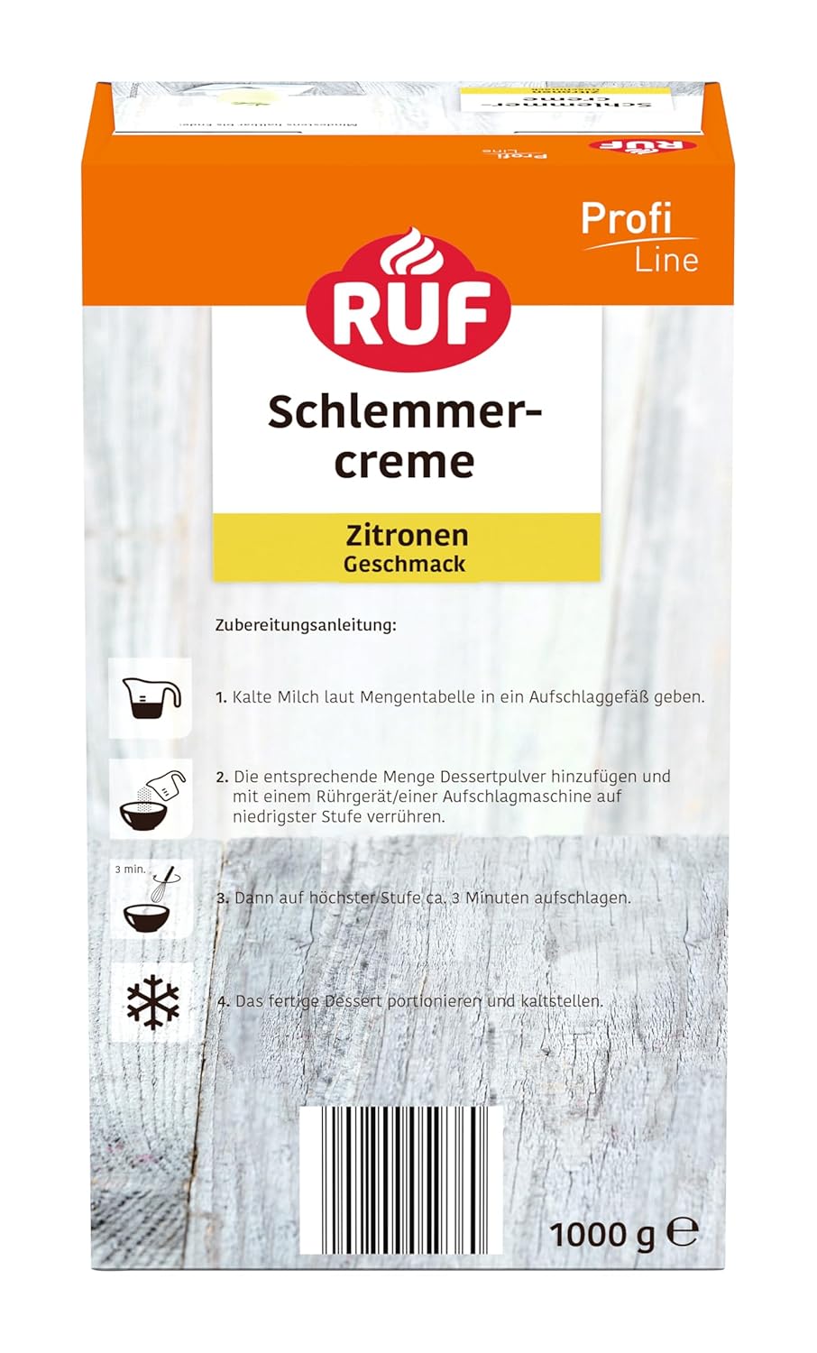Thumbnail 1 de RUF Schlemmercreme Zitrone (ohne Kochen) – Dessertpulver in Großpackung, glutenfrei (1 x 1000 g)