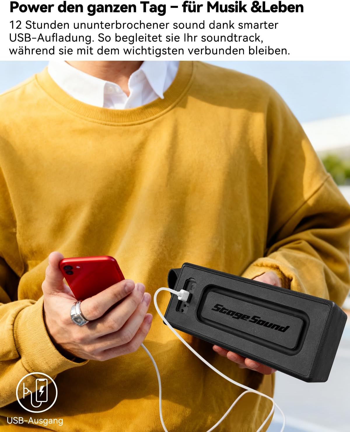Detalle 2 de Bluetooth Lautsprecher 50W Kabellos IP67