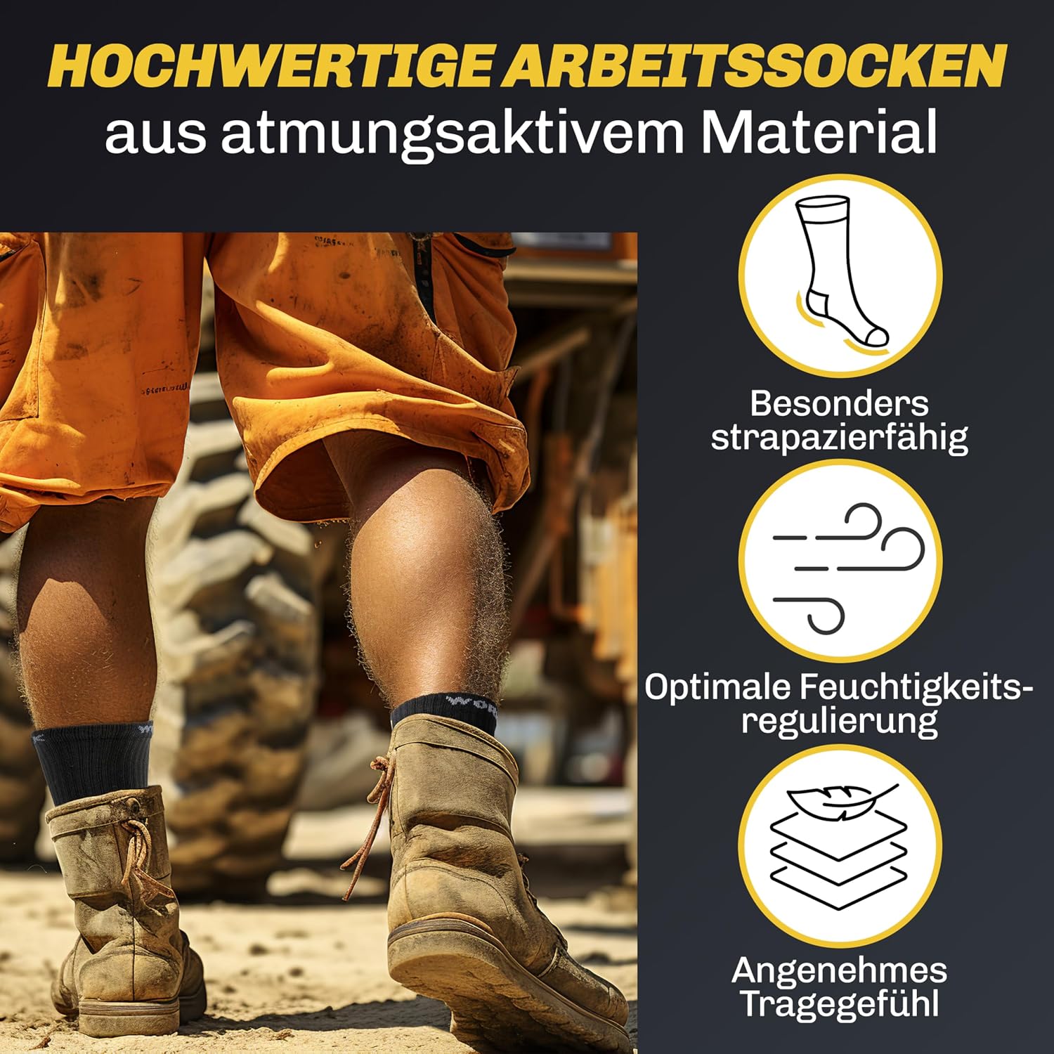Detalle 2 de HELDENWERK Arbeitssocken 10 Paar