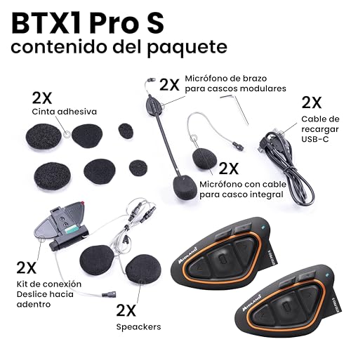 Thumbnail 9 de Midland BTX1 Pro S Twin intercomunicador moto 23 h de batería