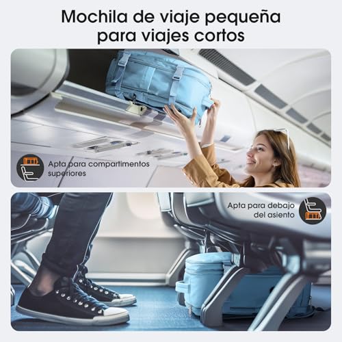 Thumbnail 6 de Samfolk Mochila de Viaje Cabina 40x20x25 (20 L) azul – 12 bolsillos y compartimentos organizados