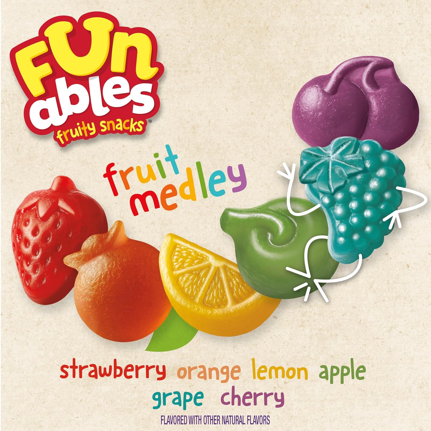 Thumbnail 3 de Funables Fruit Medley Fruit Snacks, 32 oz, 40 Count, Gluten-Free