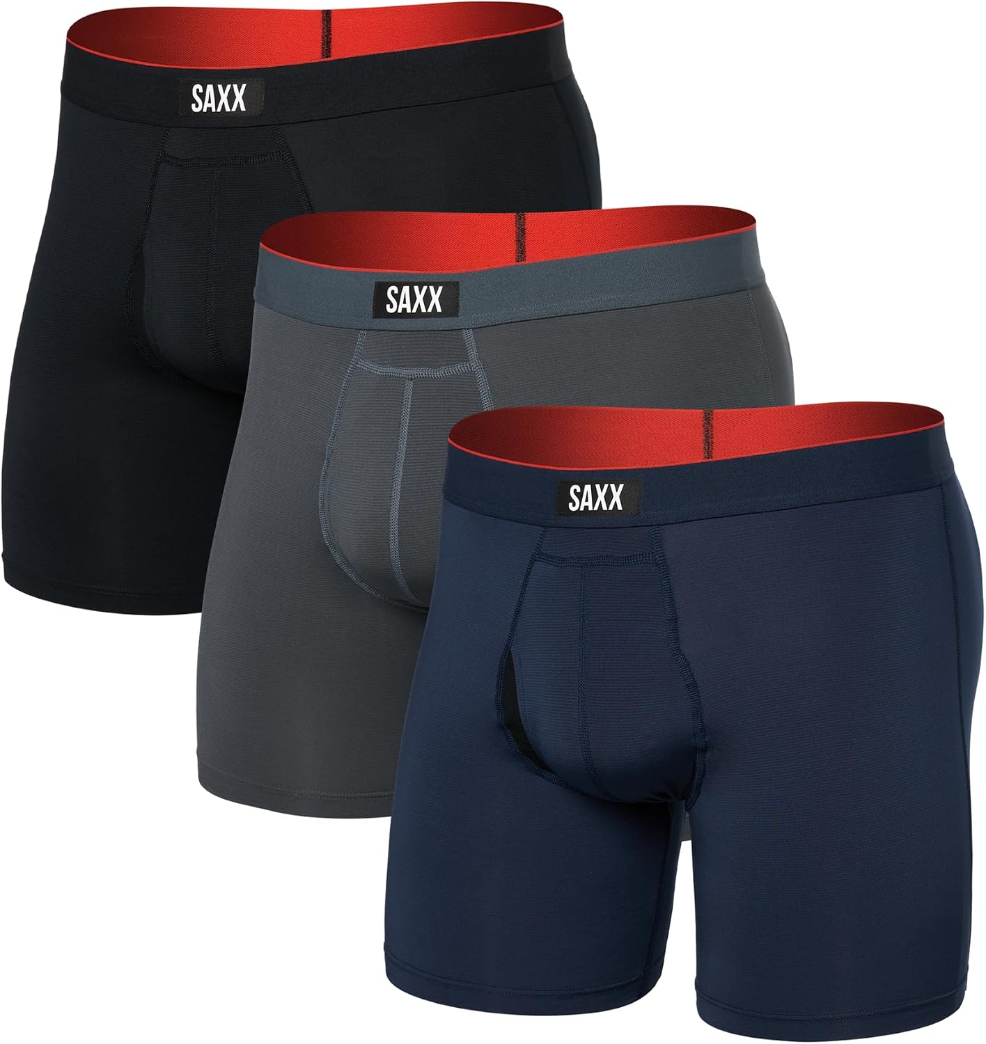 Detalle de SAXX Men's Mesh Boxer Briefs, 3-Pack
