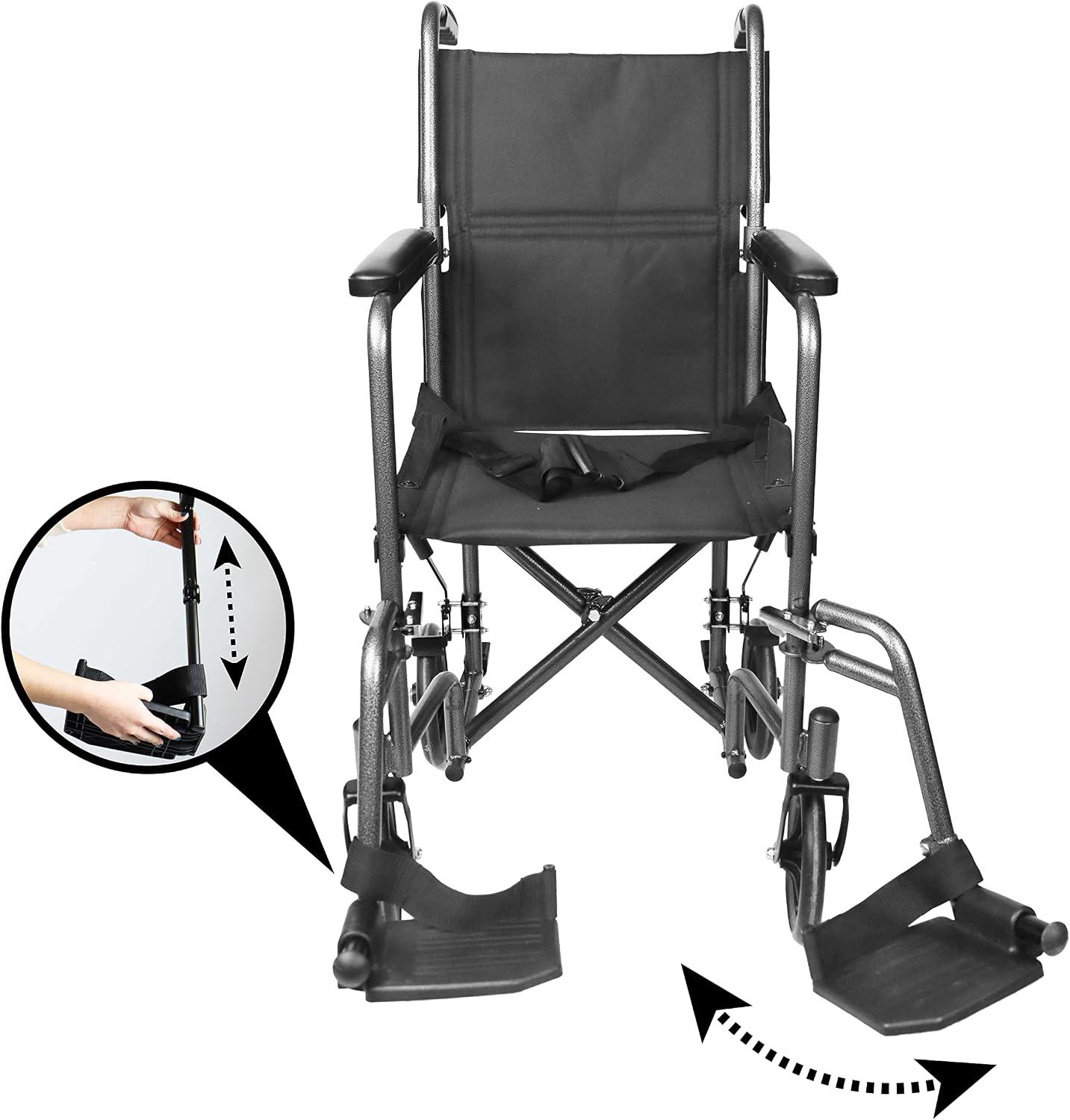 Detalle 2 de PEPE Mobility PEPE – składany wózek transportowy ze stalową ramą i siedziskiem 38 cm