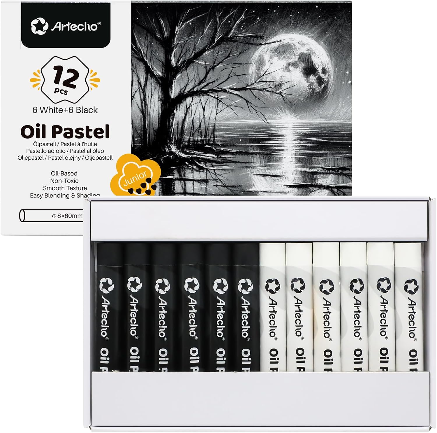 Detalle de Artecho Oil Pastels, 12-piece Set