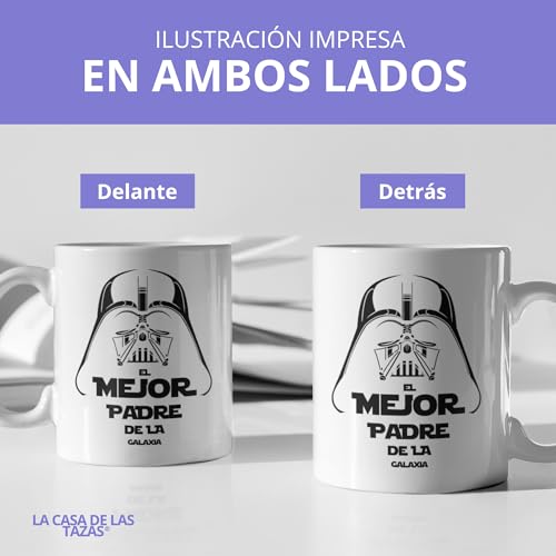 Thumbnail 3 de LA CASA DE LAS TAZAS® Regalos para Papa – Taza Papa original y divertida (Blanco, 330 ml)
