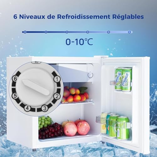 Thumbnail 2 de Smad Mini Frigo 48L – Petit réfrigérateur avec porte réversible, 0–10℃, blanc