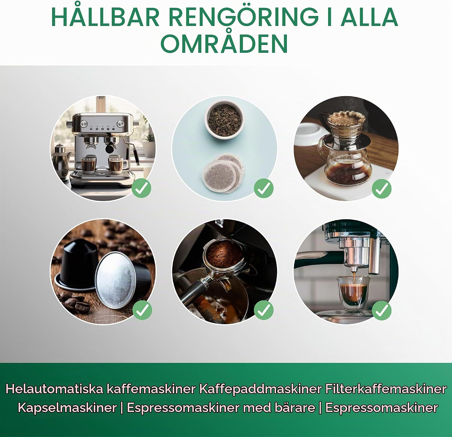 Detalle de BIOHY rengöringstabletter för helautomatiska kaffemaskiner, 25 st