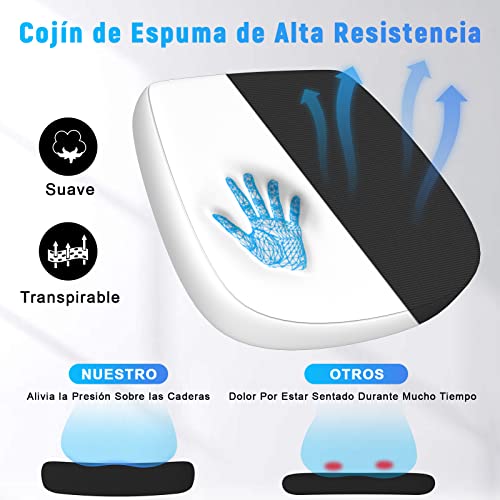 Detalle de naspaluro Silla de Oficina Ergonómica 🪑 Con Reposabrazos y Soporte