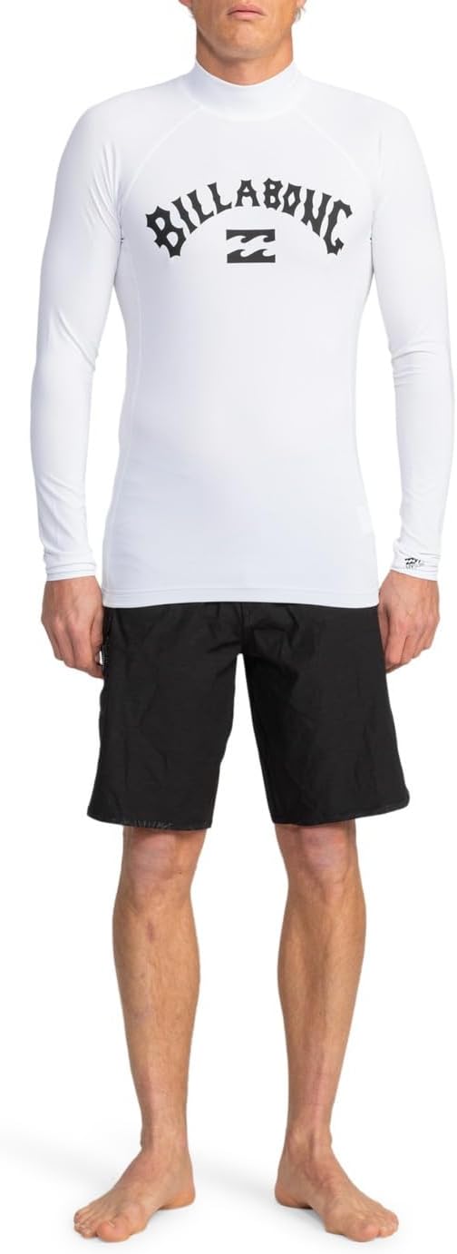 Detalle de Billabong Logo Surf LS Rashguard Uomo: protezione, stile e sostenibilità per le onde
