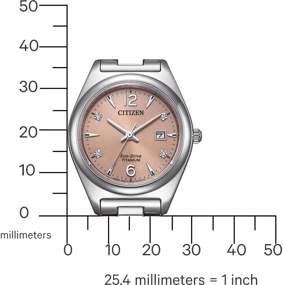 Detalle 2 de Montre Citizen Analogique Eco-Drive pour Femmes — Élégance en lumière solaire