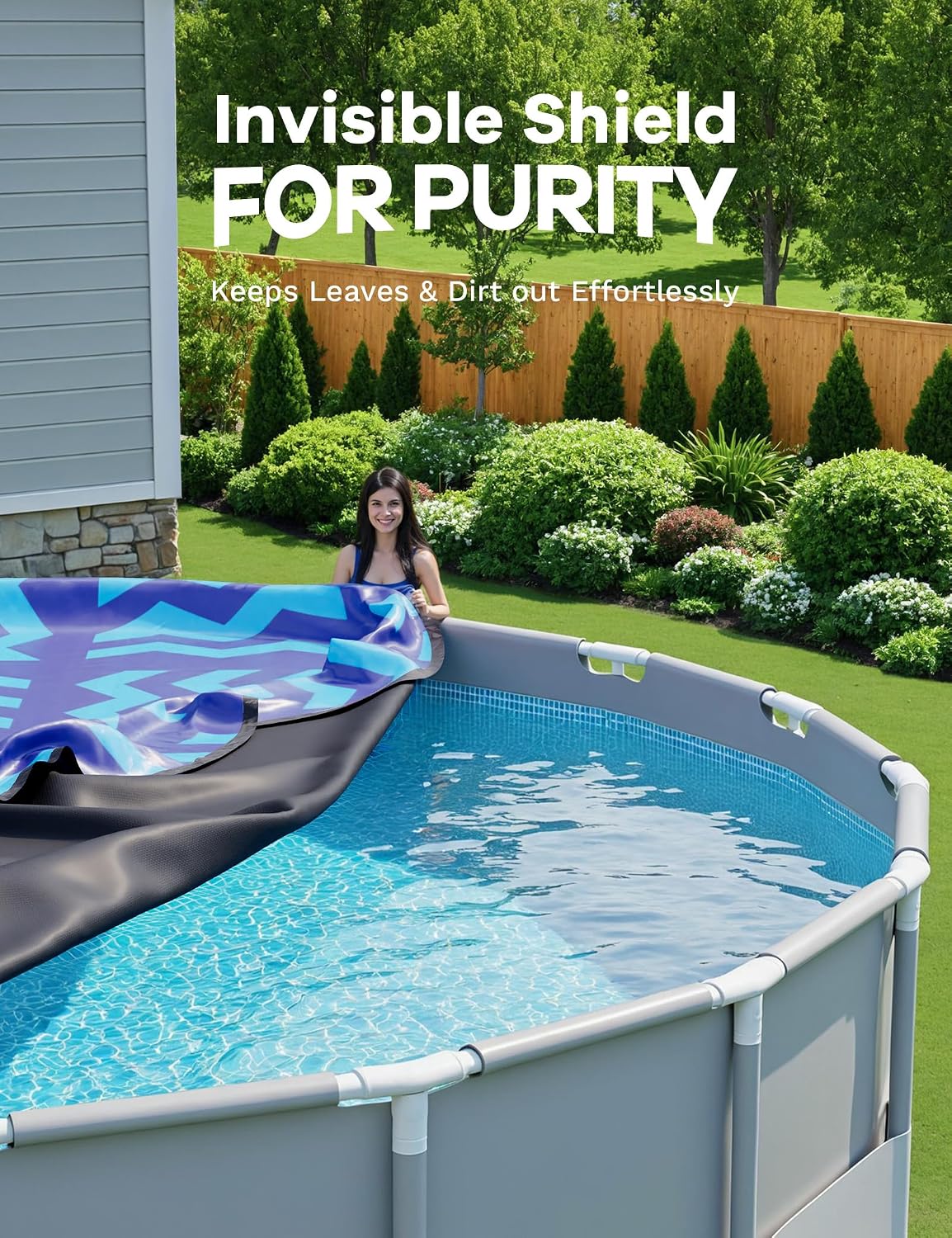 Thumbnail 4 de Poolhacker Above-Ground Winter Pool Cover 420D