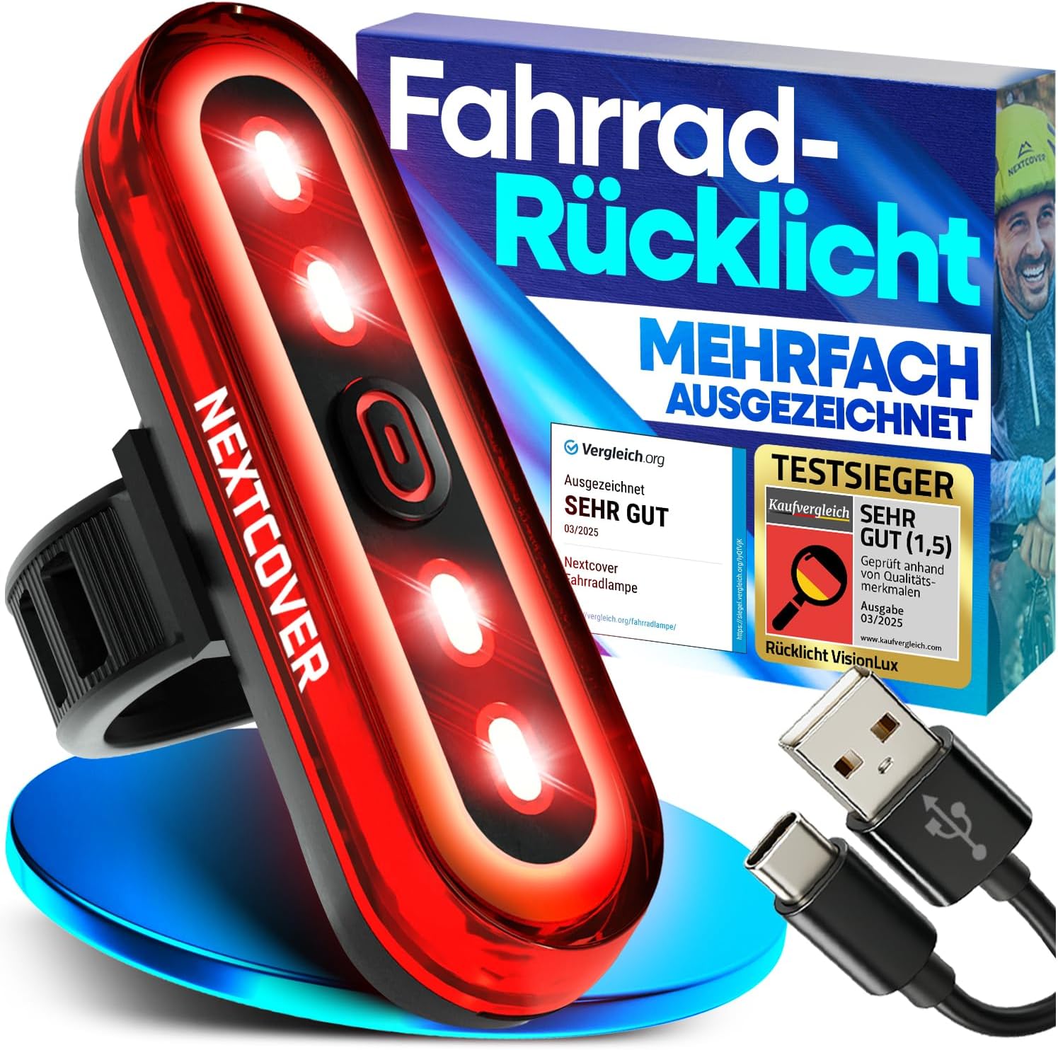 NEXTCOVER Rücklicht VisionLux 8h Bremslicht StVZO