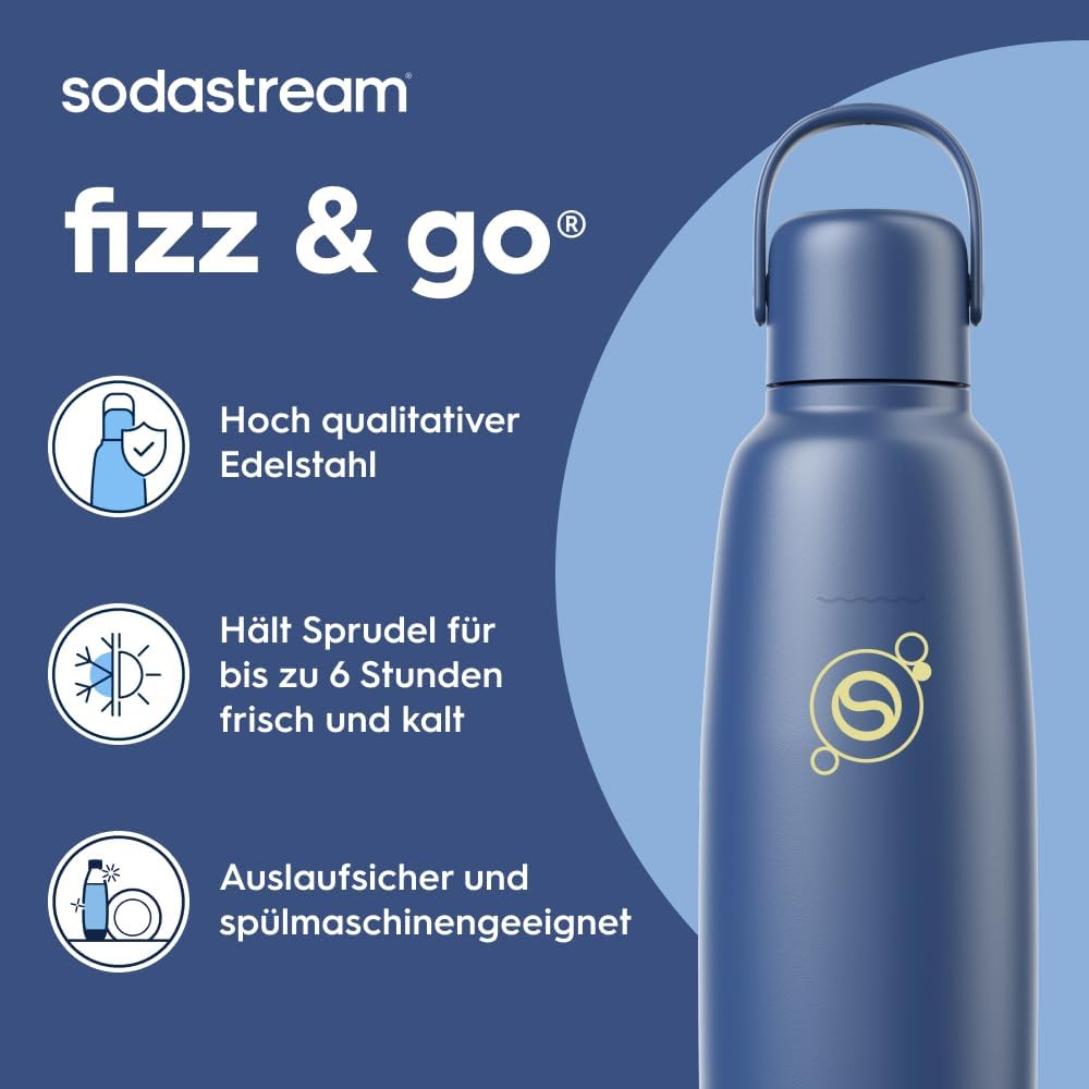 Detalle de sodastream Fizz&go COOL 0,9 L Metallflasche đ„€
