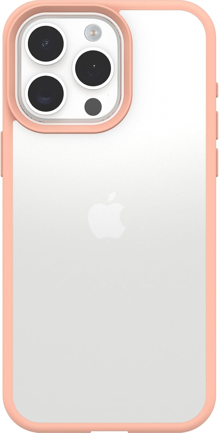 Thumbnail 1 de OtterBox React Series Cover per iPhone 15 Pro Max – ultra sottile, resistente agli urti, trasparente/peach