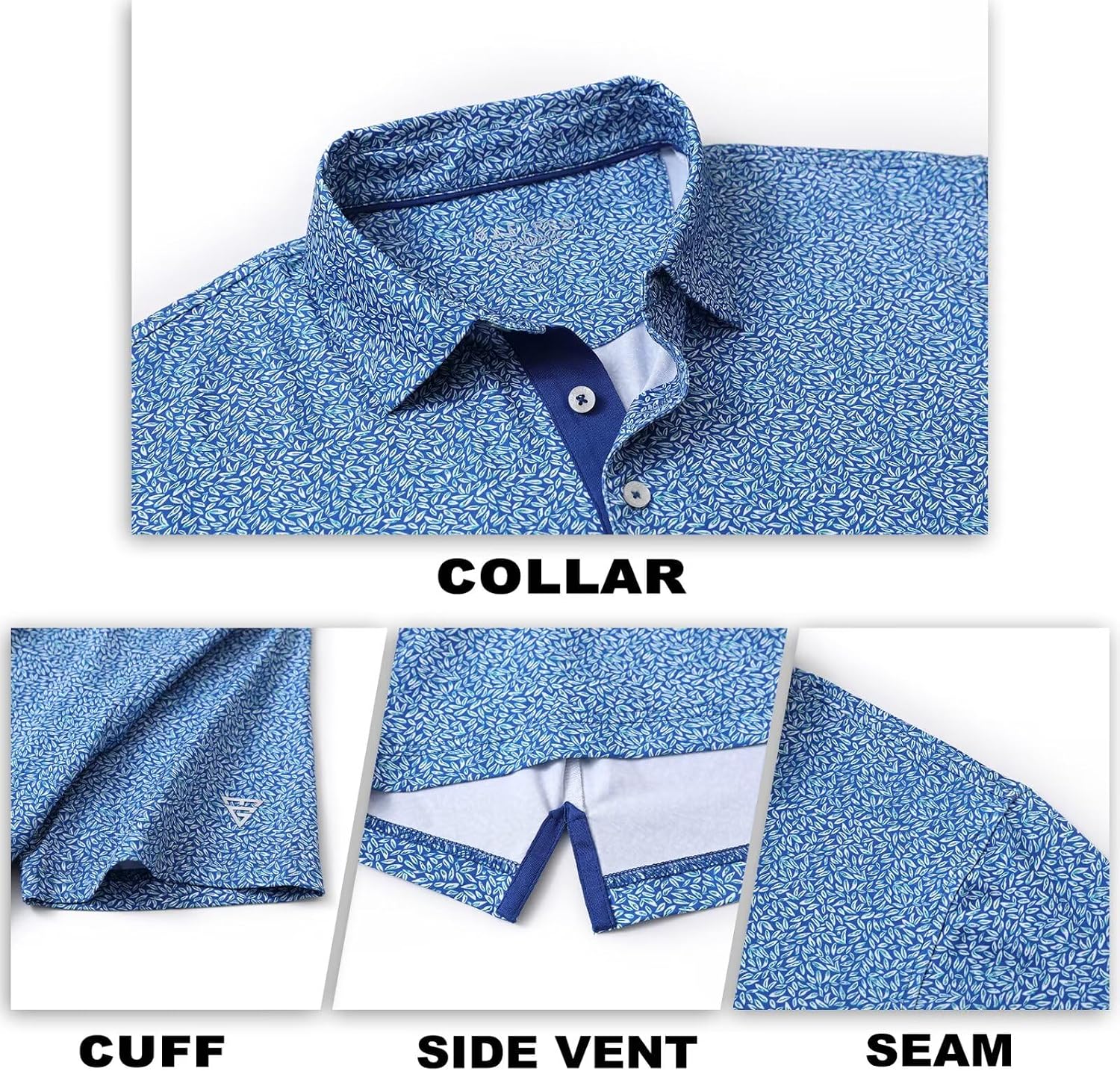 Detalle de M MAELREG Men's Golf Shirt Short Sleeve Dry Fit Print Polo