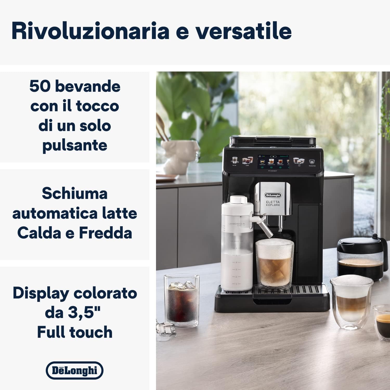 Thumbnail 1 de De’Longhi Eletta Explore ECAM452.67.G: macchina caffe automatica con LatteCrema, 50 ricette e Cold Brew in un tocco