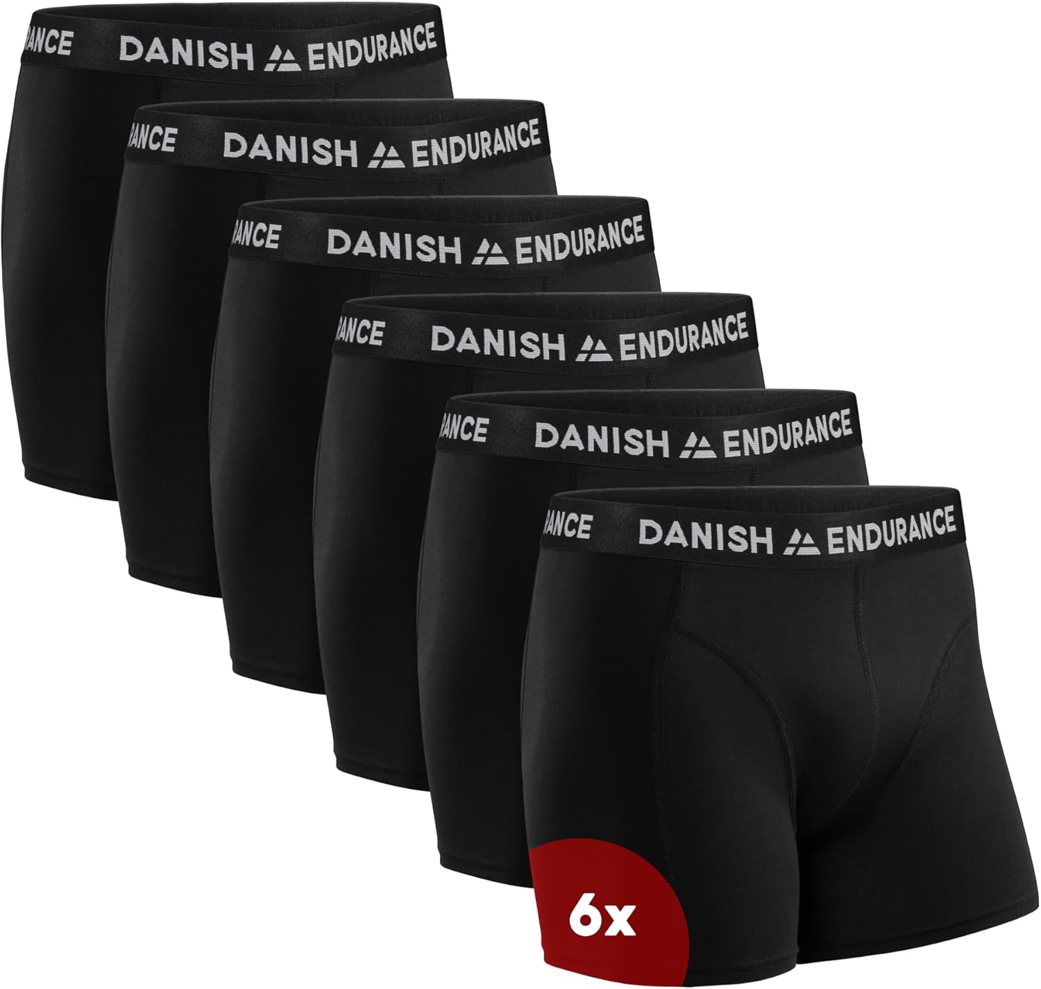 DANISH ENDURANCE Boxer da uomo, cotone morbido e traspirante | 6 o 10 pezzi