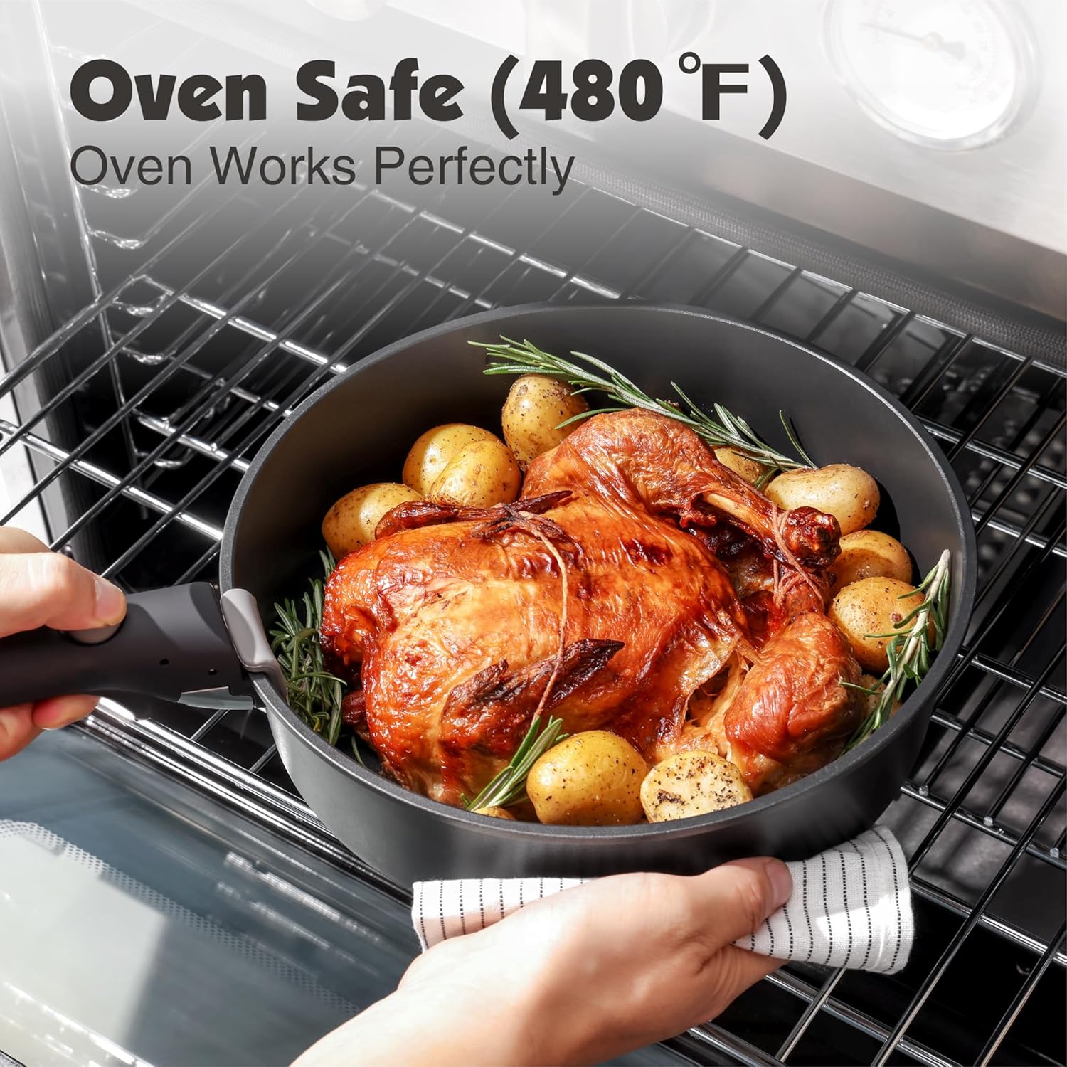 Thumbnail 6 de SENSARTE 24-Piece Nonstick Pots and Pans Set with Removable Handles